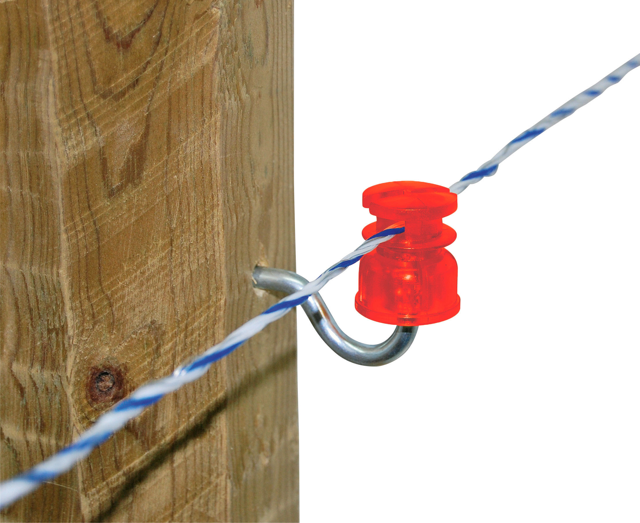 Kerbl Schlitzisolator Polycarbonat orange, 25 Stück