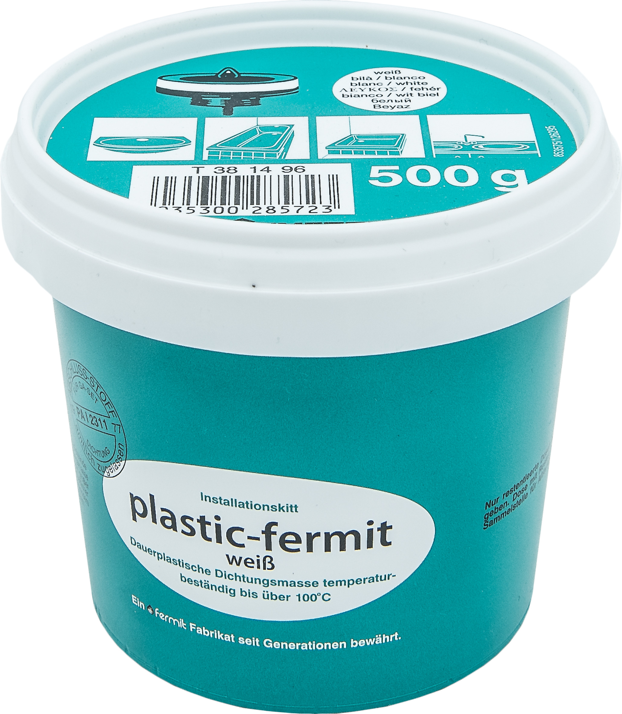 105232-pt1 PLASTIK-FERMIT WEIß 500G