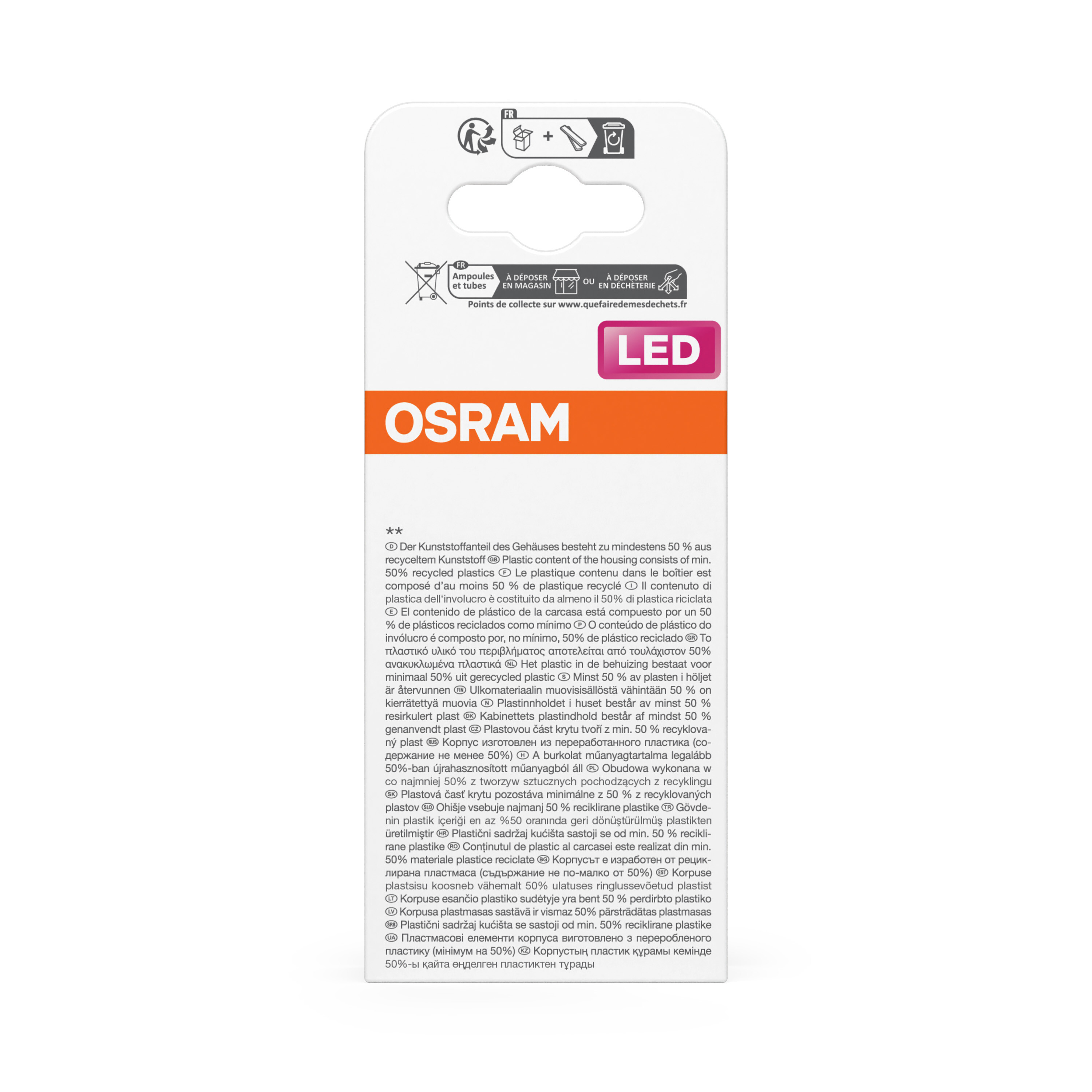 Osram Leuchtmittel LED CLA40 Matt, 5,5W/827 E27, 230V