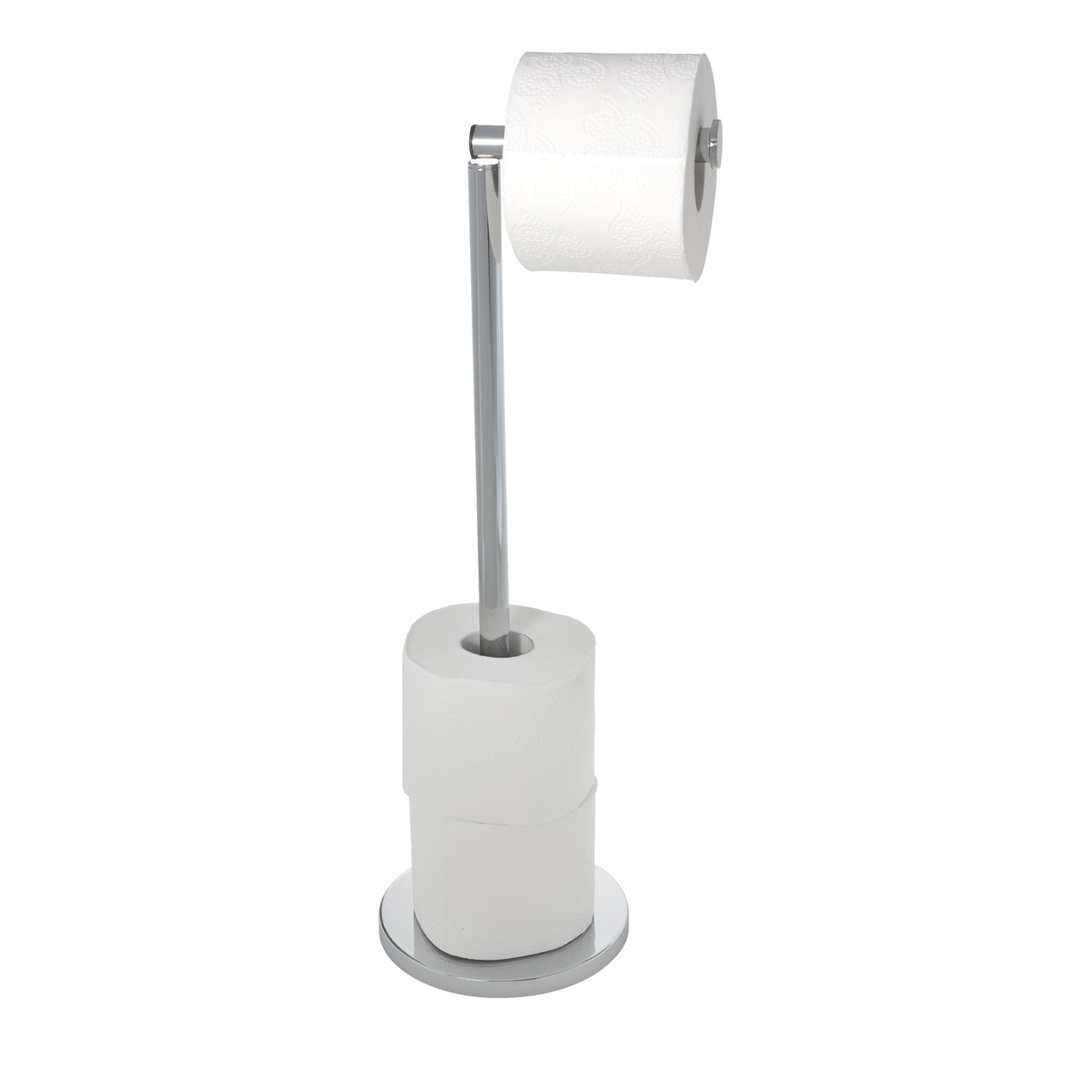 176160-Stand-Toilettenpapierhalter-2-in-1-Edel_FS_01 WENKO STAND TOILETTENPAPIERHALTER
