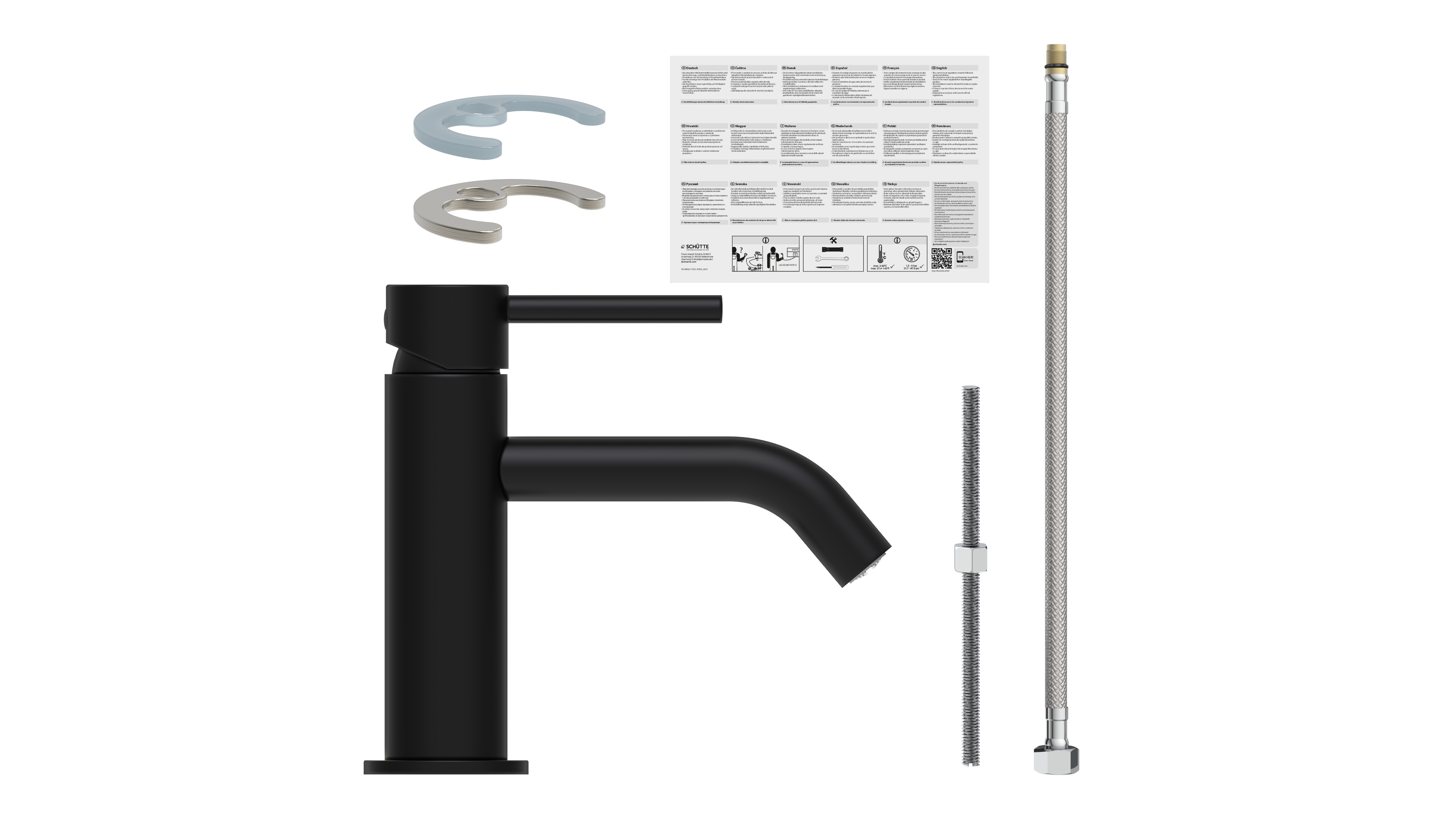 Schütte Standventil Aragon, Schwarz matt Schütte Standventil Aragon, Schwarz matt