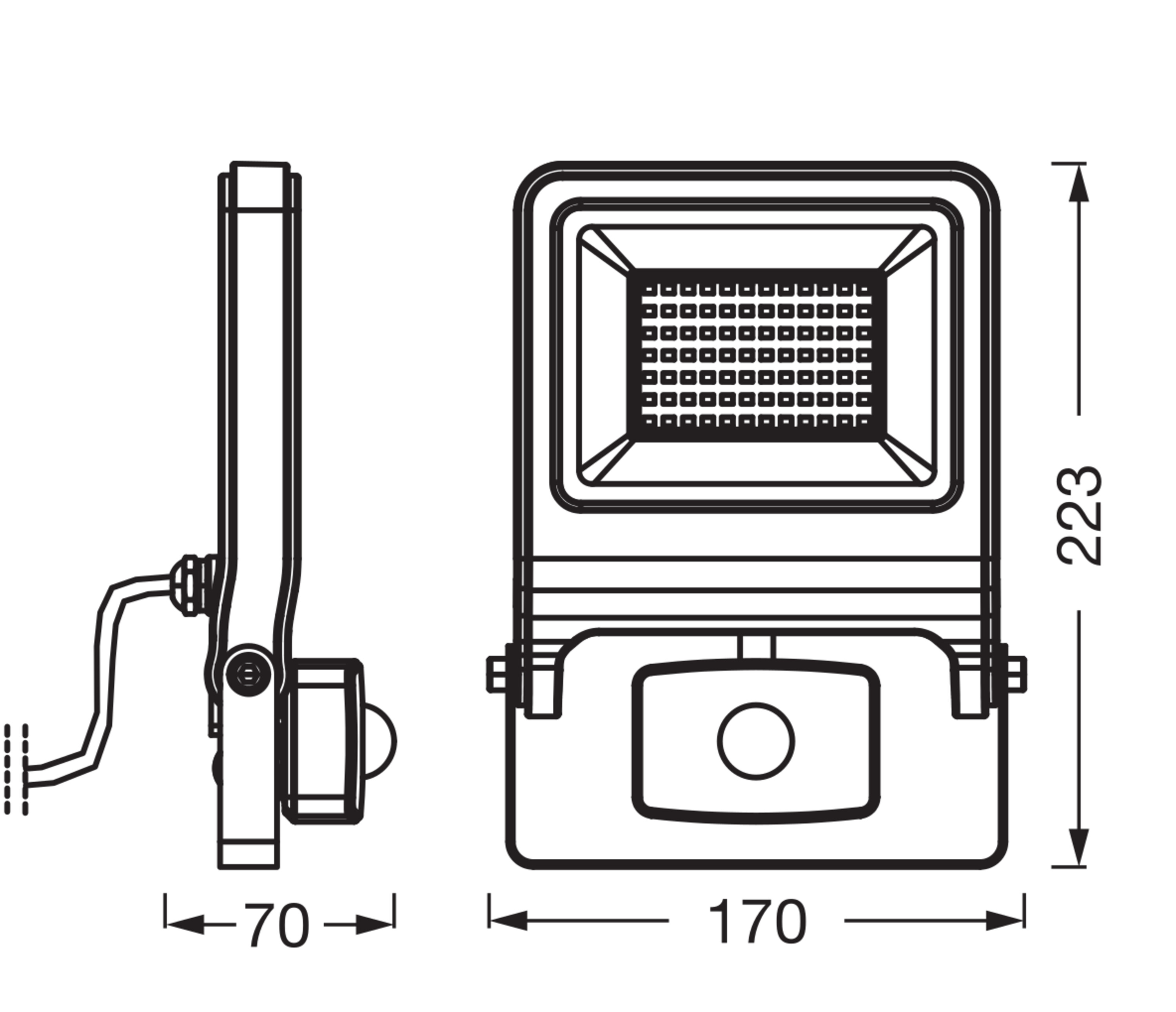 Osram LED Fluter mit Sensor, 10W, Kaltweiß