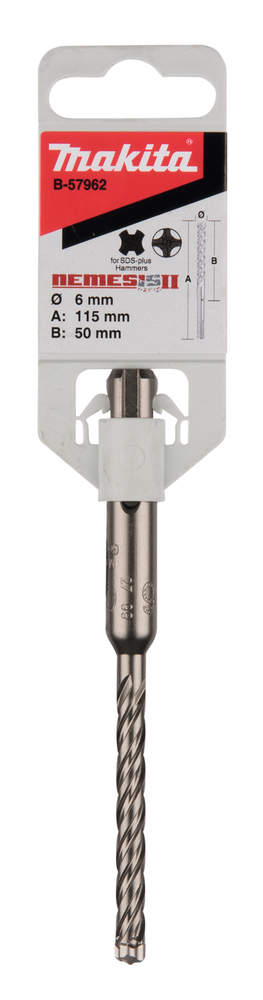 Makita SDS-PLUS NEMESISII Bohrer 6x115 mm Makita SDS-PLUS NEMESISII Bohrer 6x115 mm