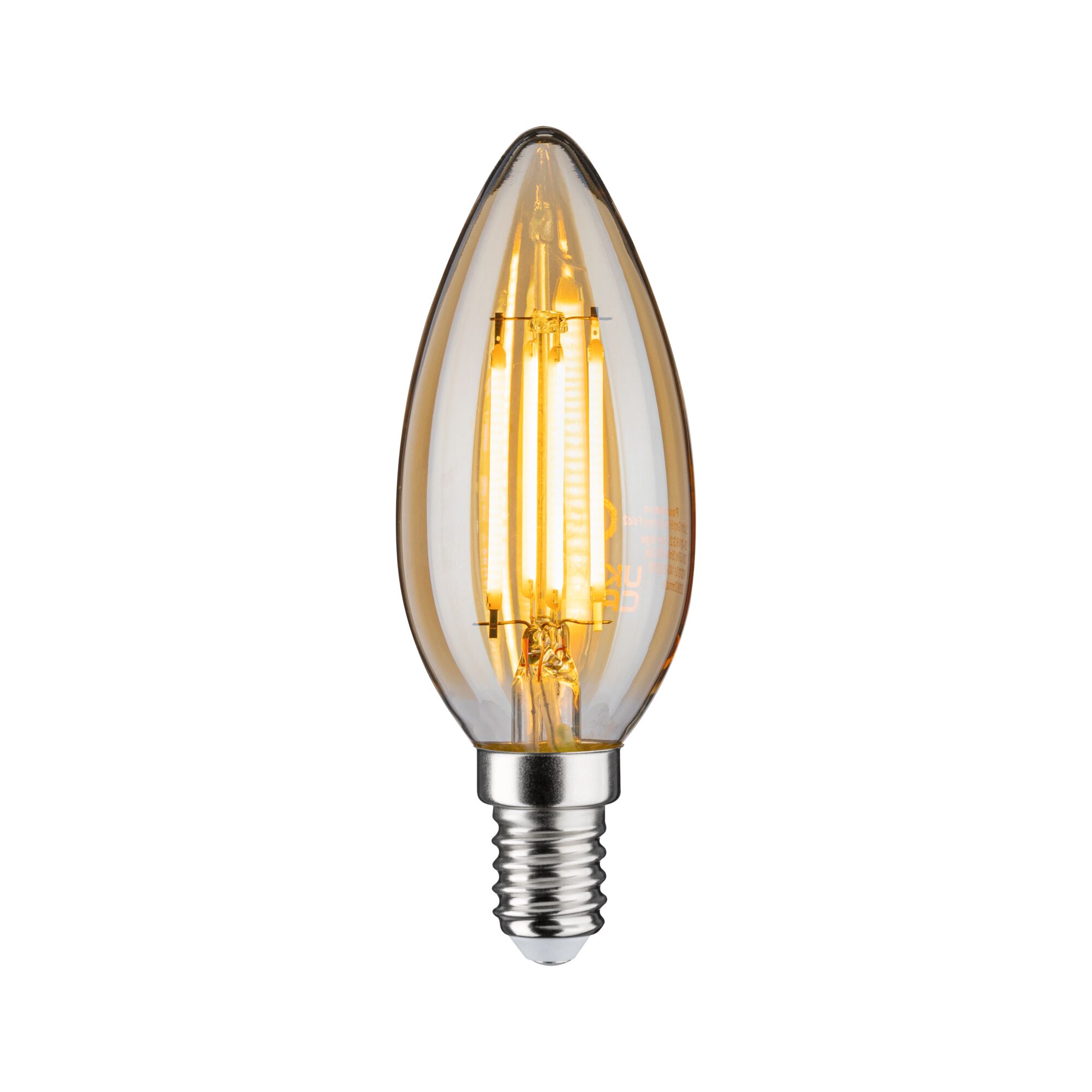 Paulmann LED Kerze, 430lm, E14, 4,7W, gold, 2500K, 230V Paulmann LED Kerze, 430lm, E14, 4,7W, gold, 2500K, 230V