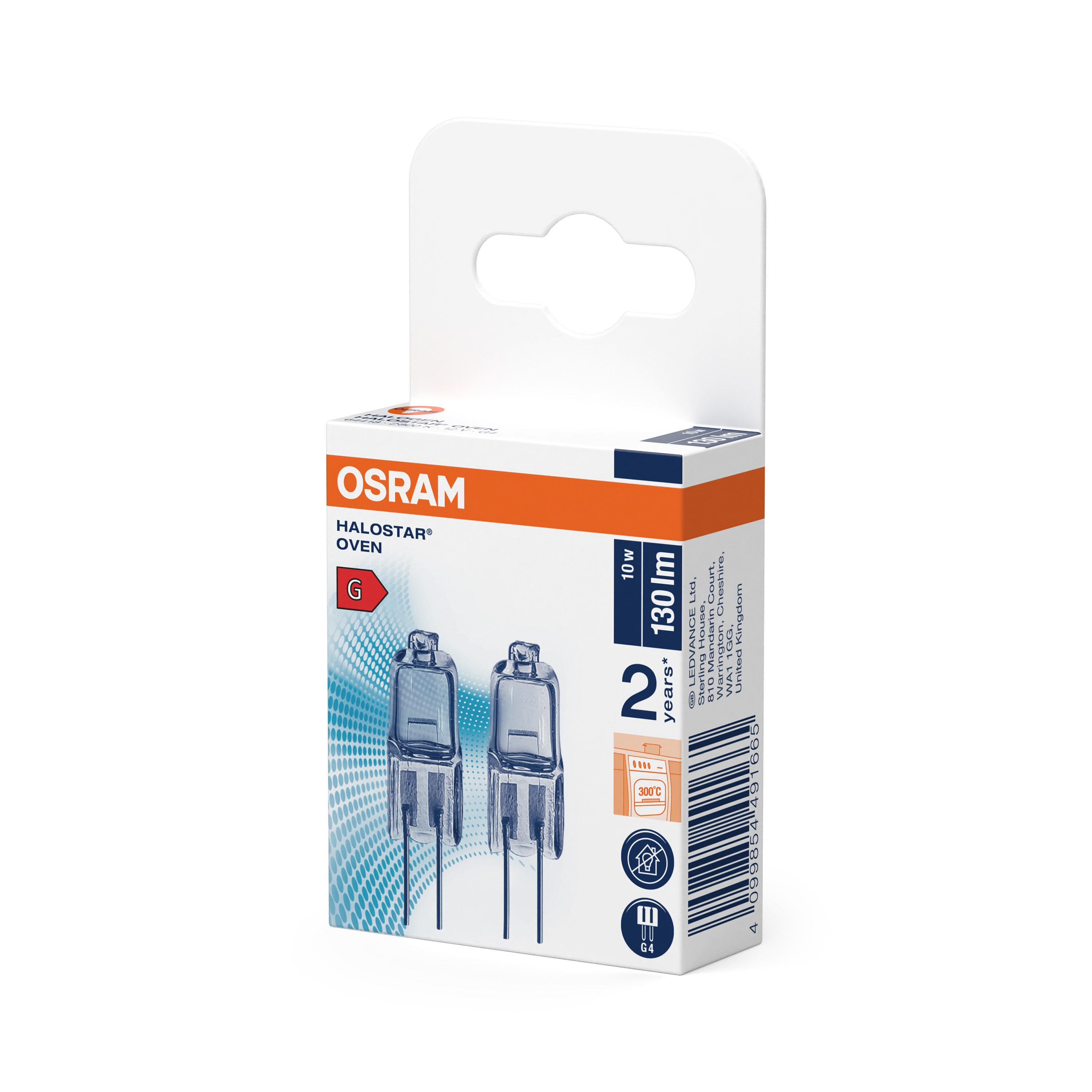 Osram Halostar Backofen G4, 10W, Warmweiß