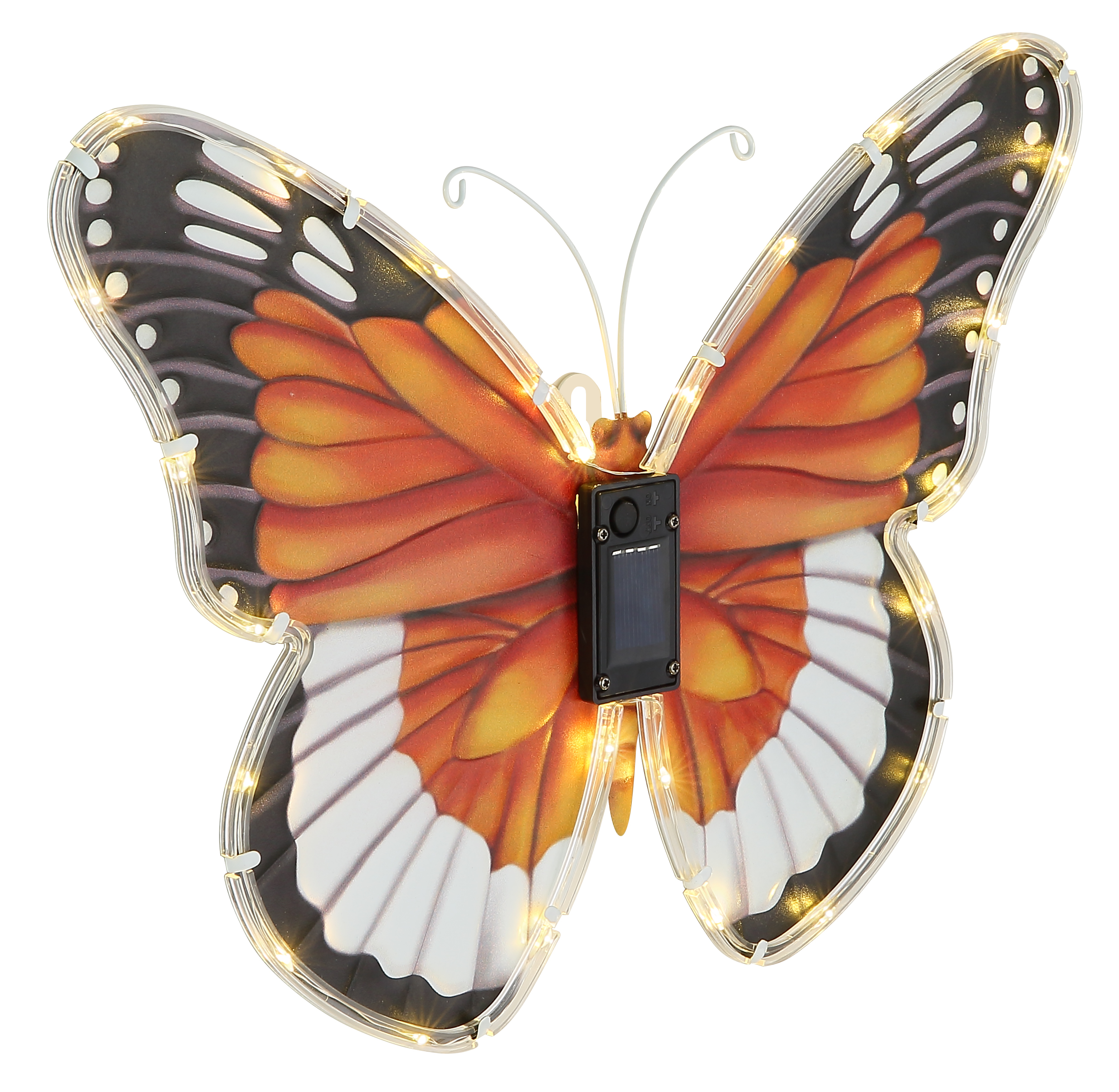Globo Solarleuchte Kunststoff bunt, Schmetterling Globo Solarleuchte Kunststoff bunt, Schmetterling