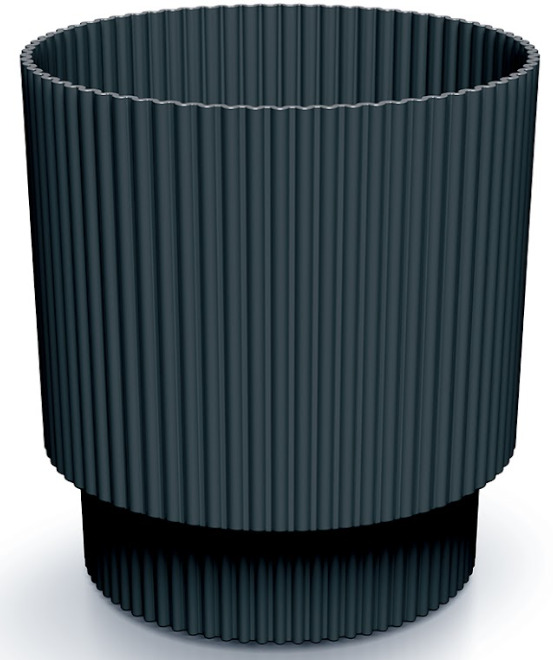 Prosperplast Blumentopf Milly Round, Ø 19,5 cm, anthrazit