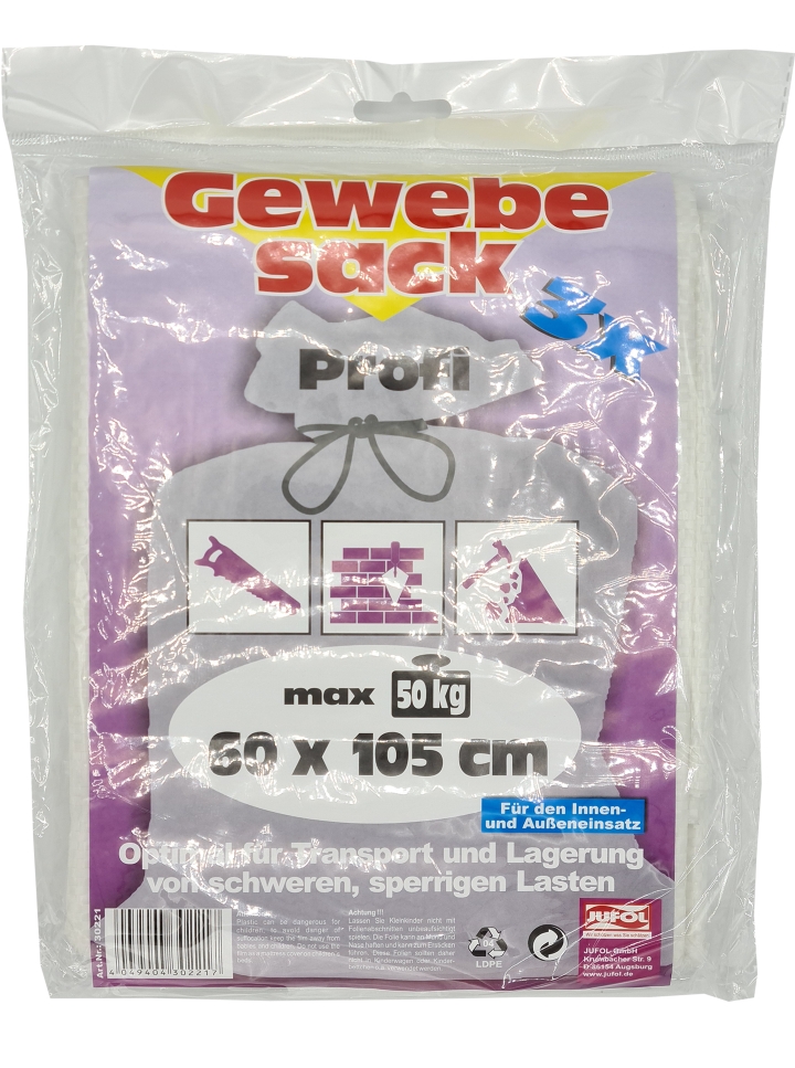526619-Gewebesack-60x105cm Jufol Gewebesack Profi 60 x 105 cm