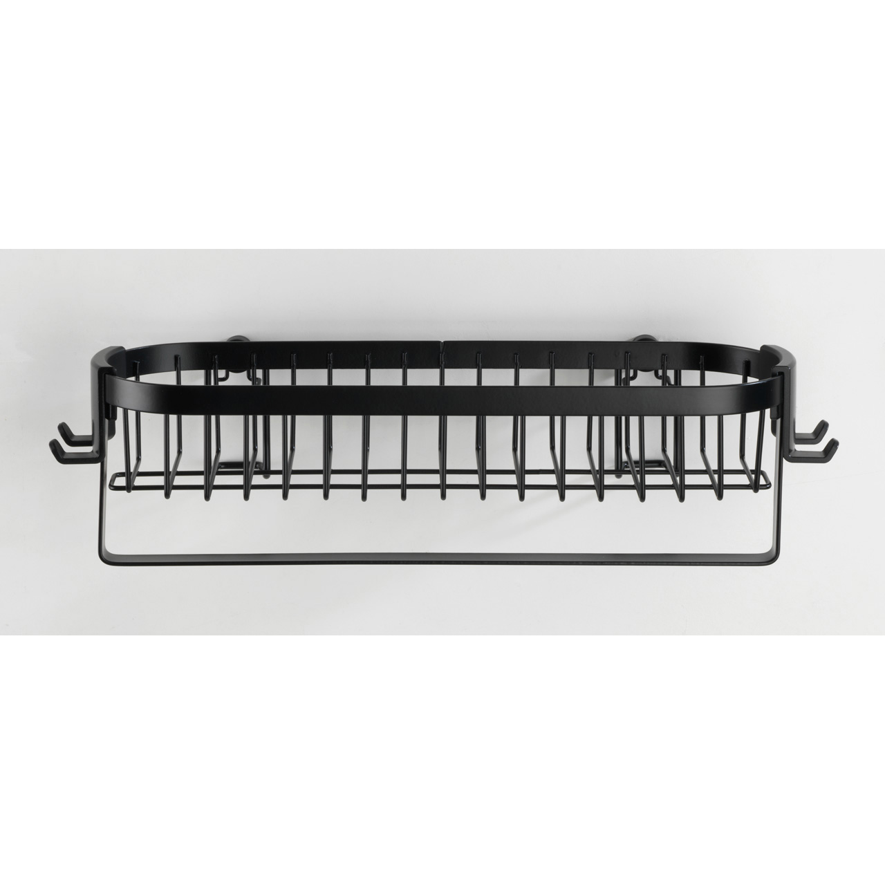 728996-Wandablage-m-Haken-Classic-Plus-schwarz_AMBI_03 WENKO CLASSIC PLUS WANDABL.M.HAKEN SCHWARZ