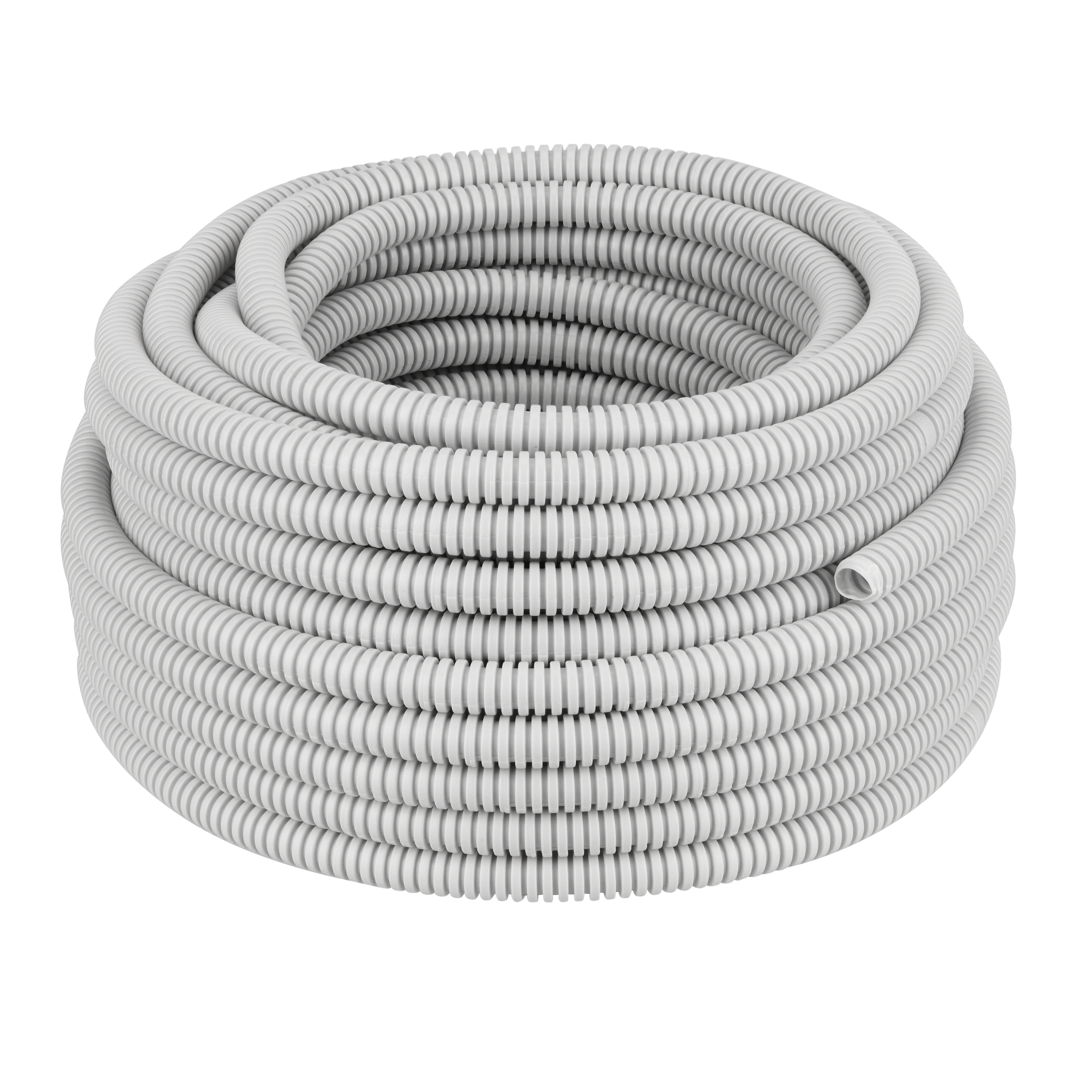 REV Iso-Rohr flexibel 320N / 5 cm, EN16, 25 Meter, grau