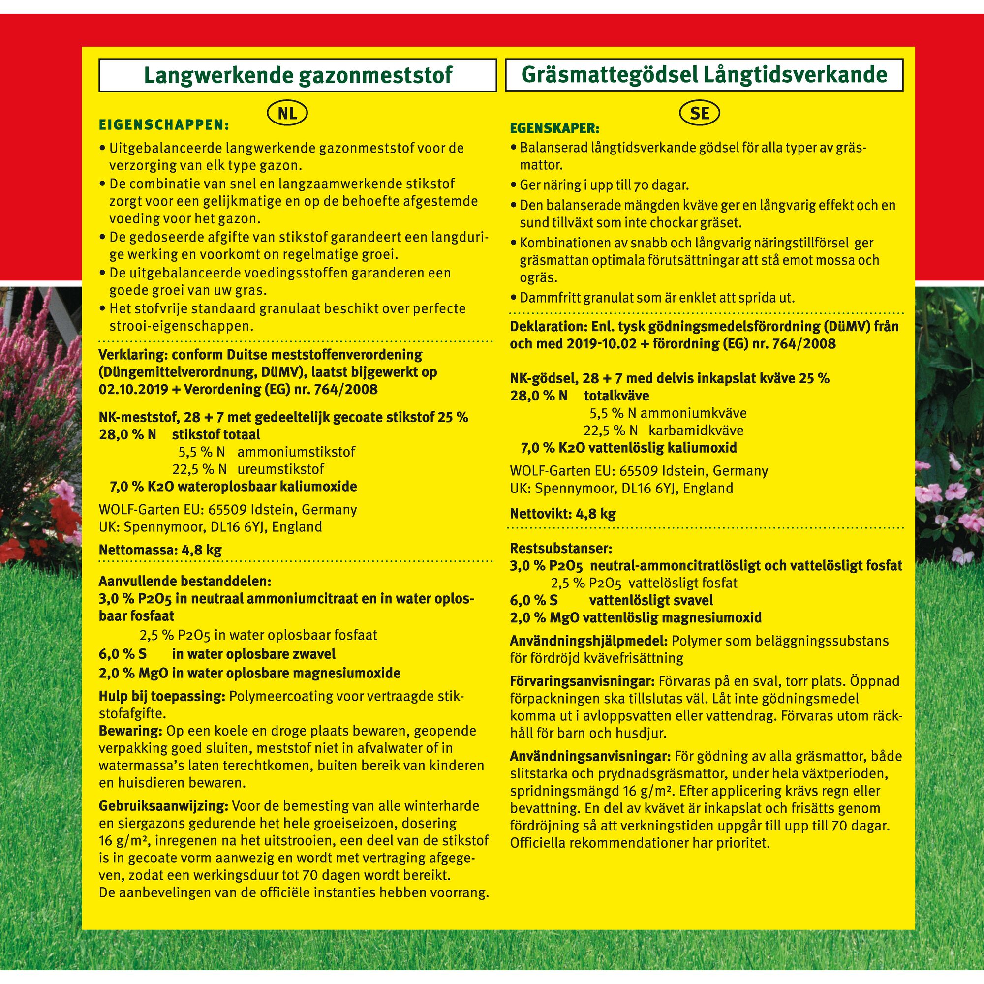 Wolf-Garten Rasen-Langzeitdünger LD 300 A für 300 m²