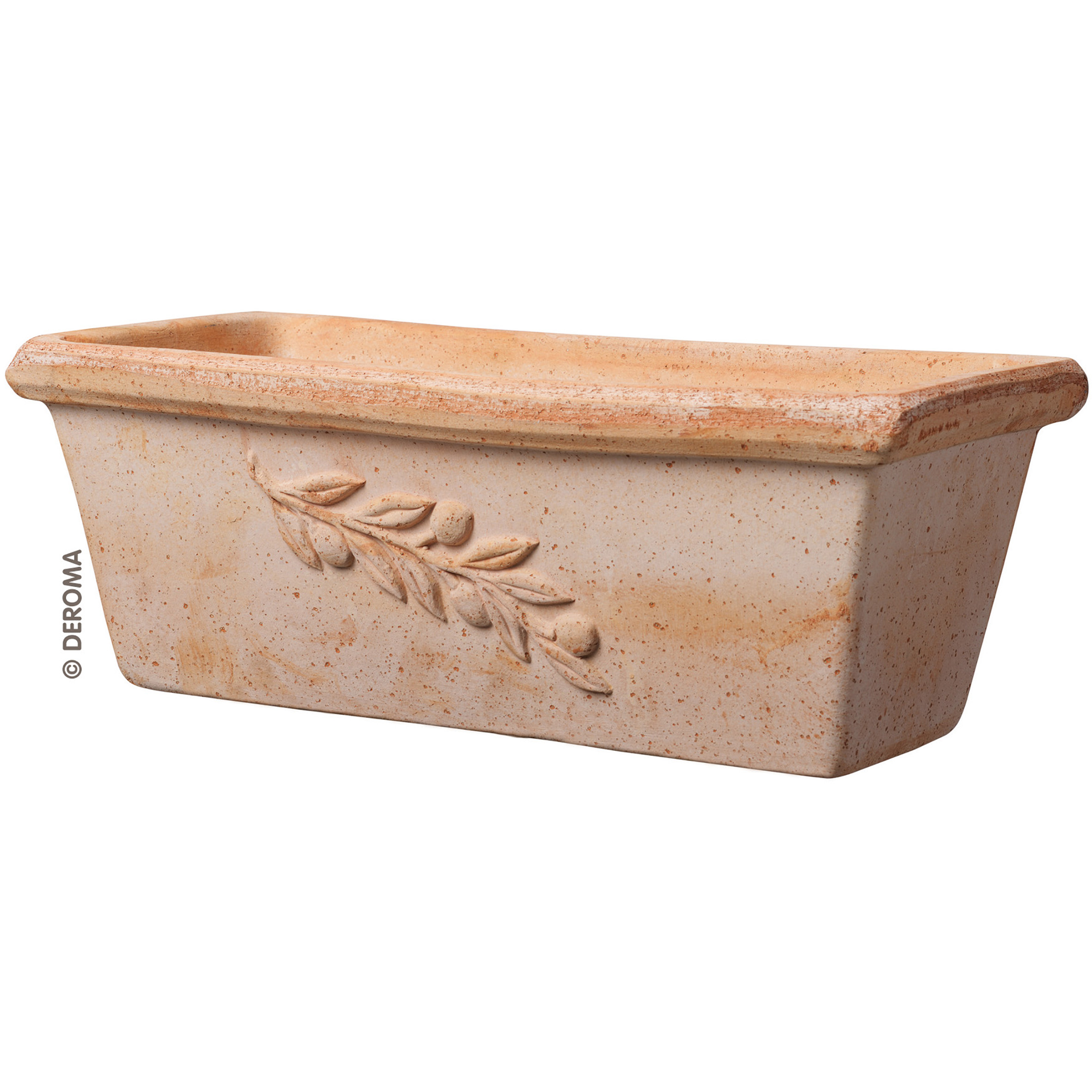 0726232143383 Pflanzkasten Olive terracotta 30cm