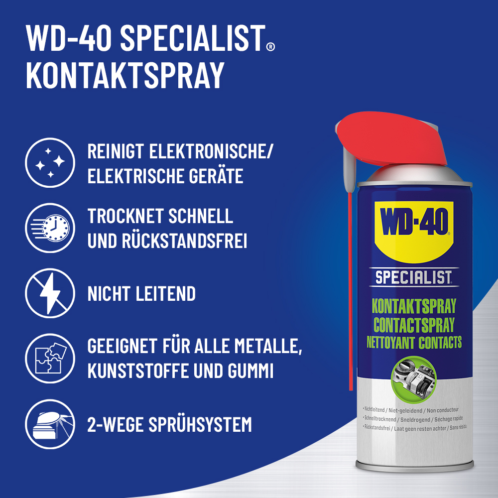 WD-40 Specialist Kontaktspray, 100 ml WD-40 Specialist Kontaktspray, 100 ml