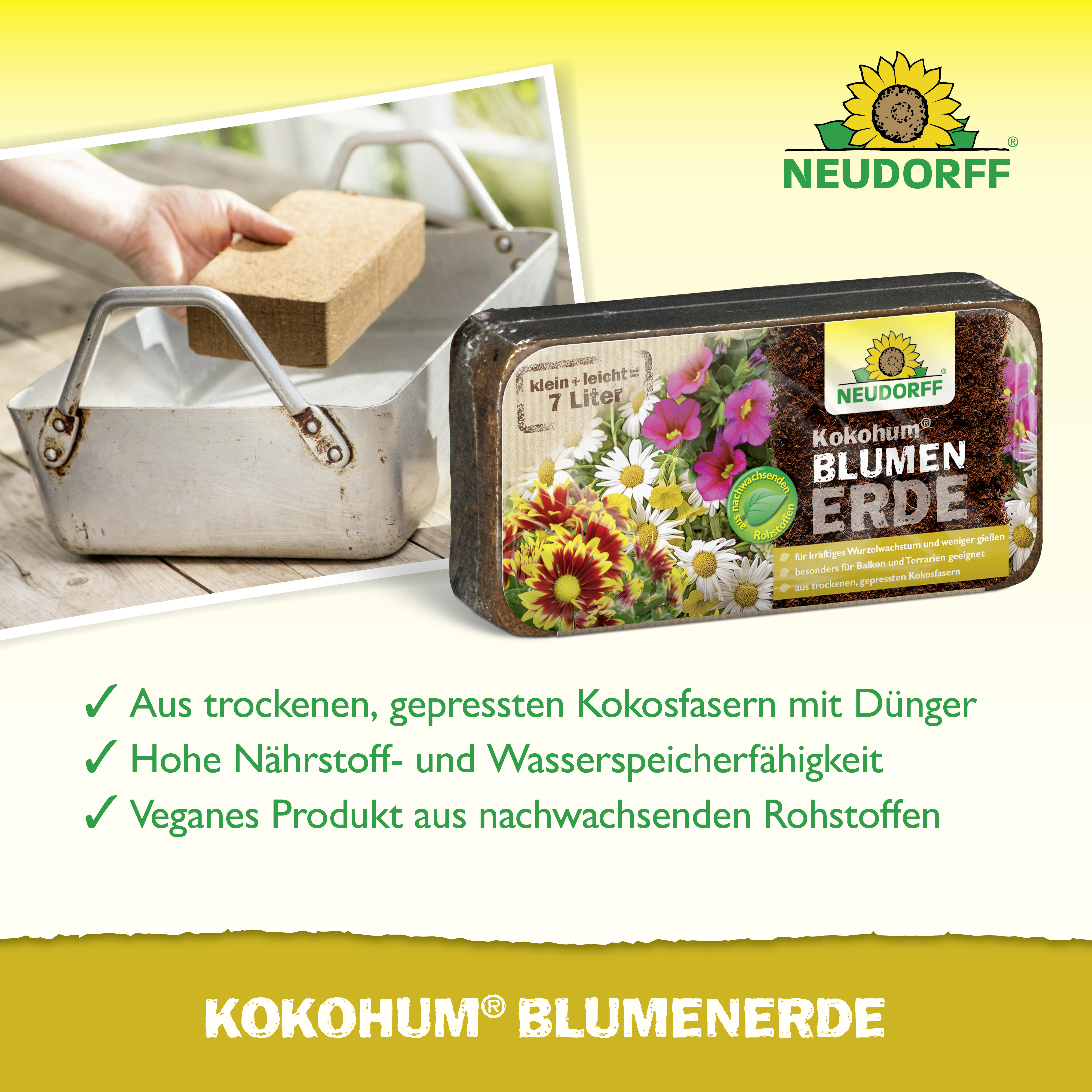 Neudorff Kokohum BlumenErde, 7 l