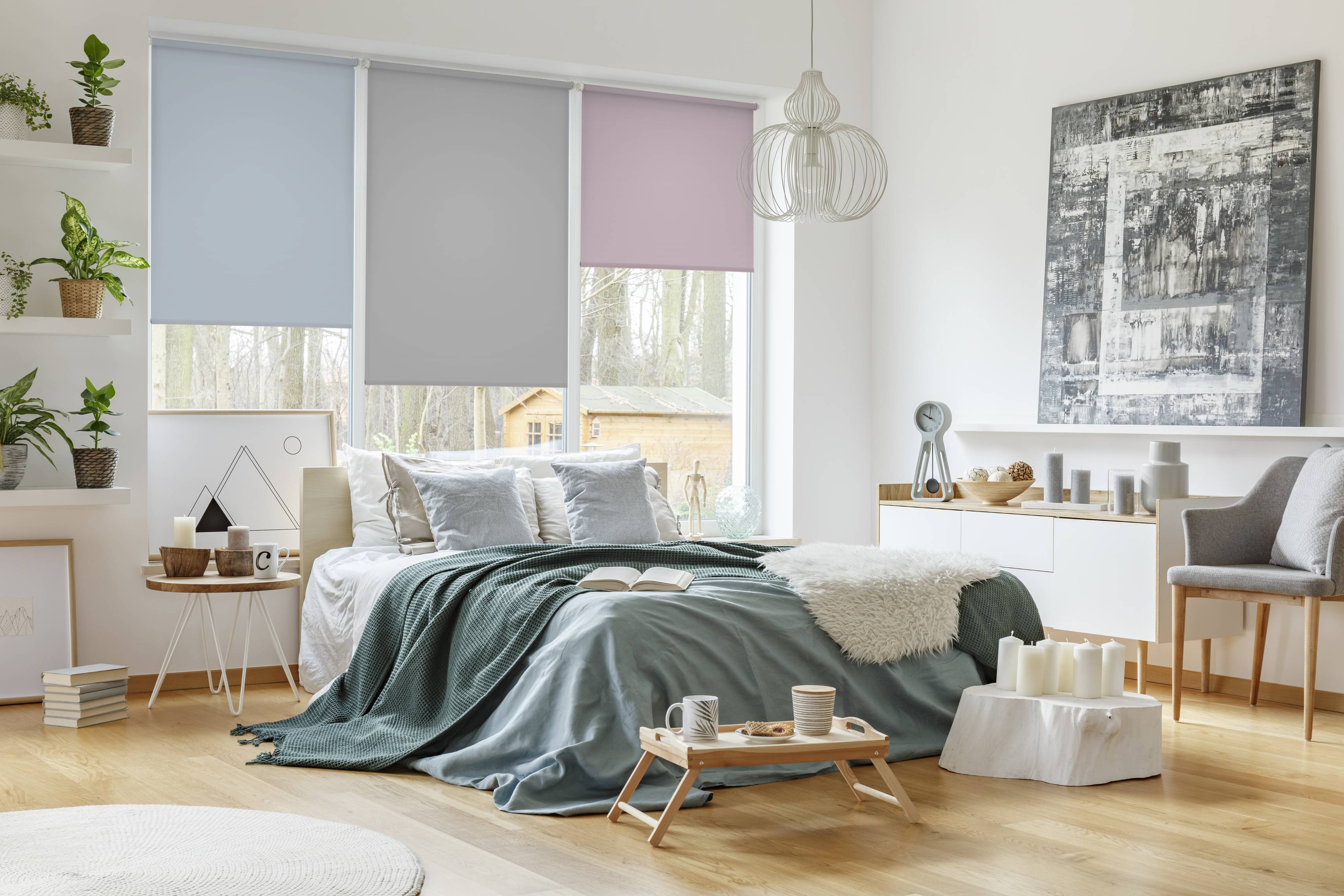 205525_04 GARDINIA EASYFIX ROLLO RAUCHBLAU 120X150