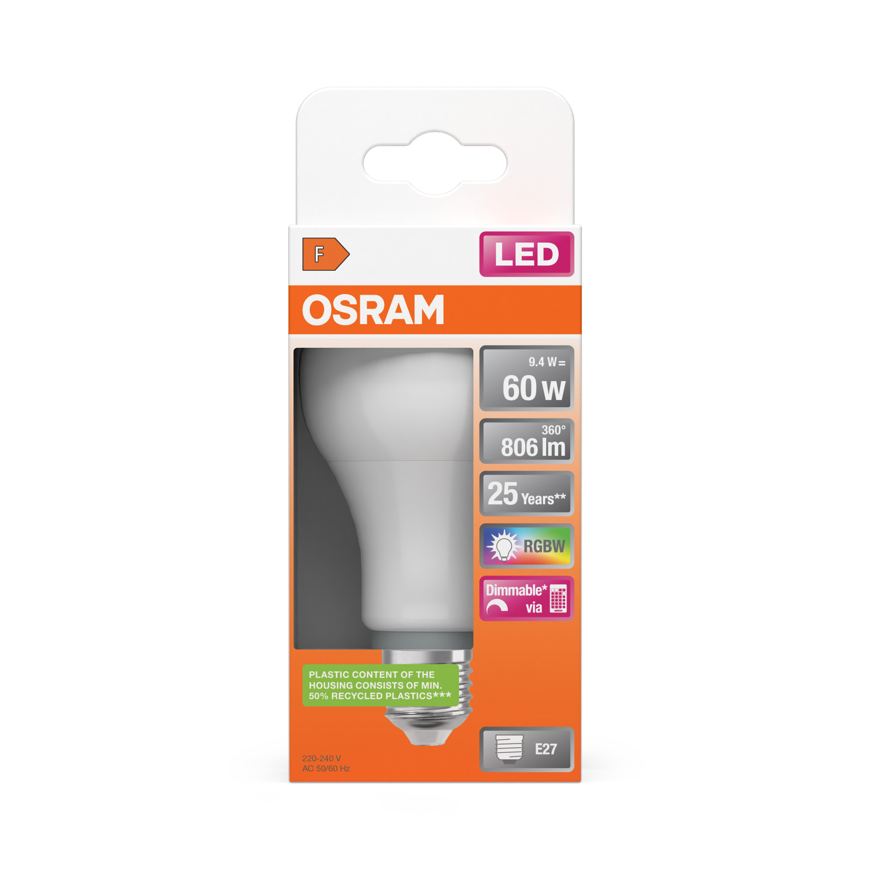 Osram Leuchtmittel LED Retrofit, RGBW Lamps with Remote