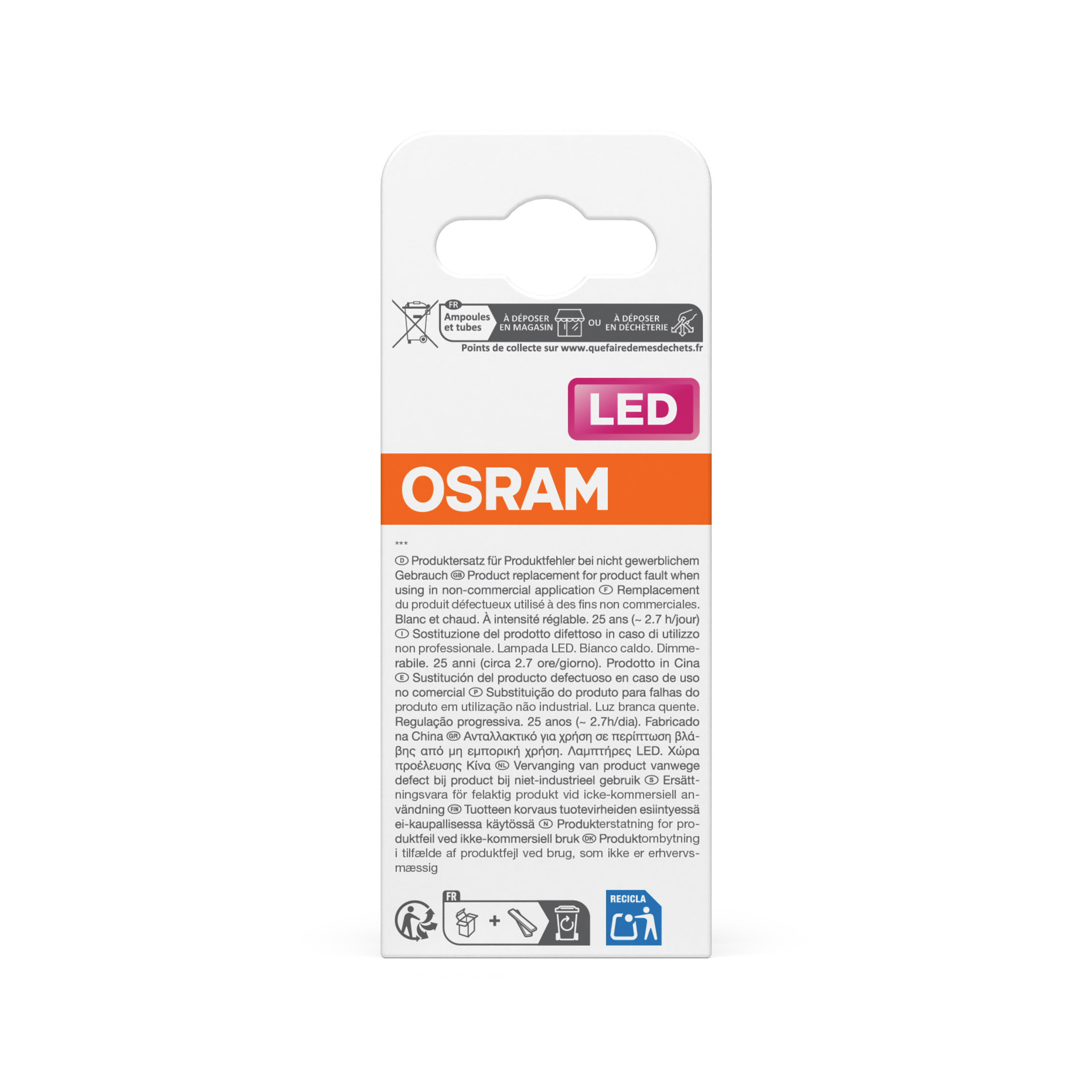 Osram Retrofit Classic LED Lampe dimmbar, E14