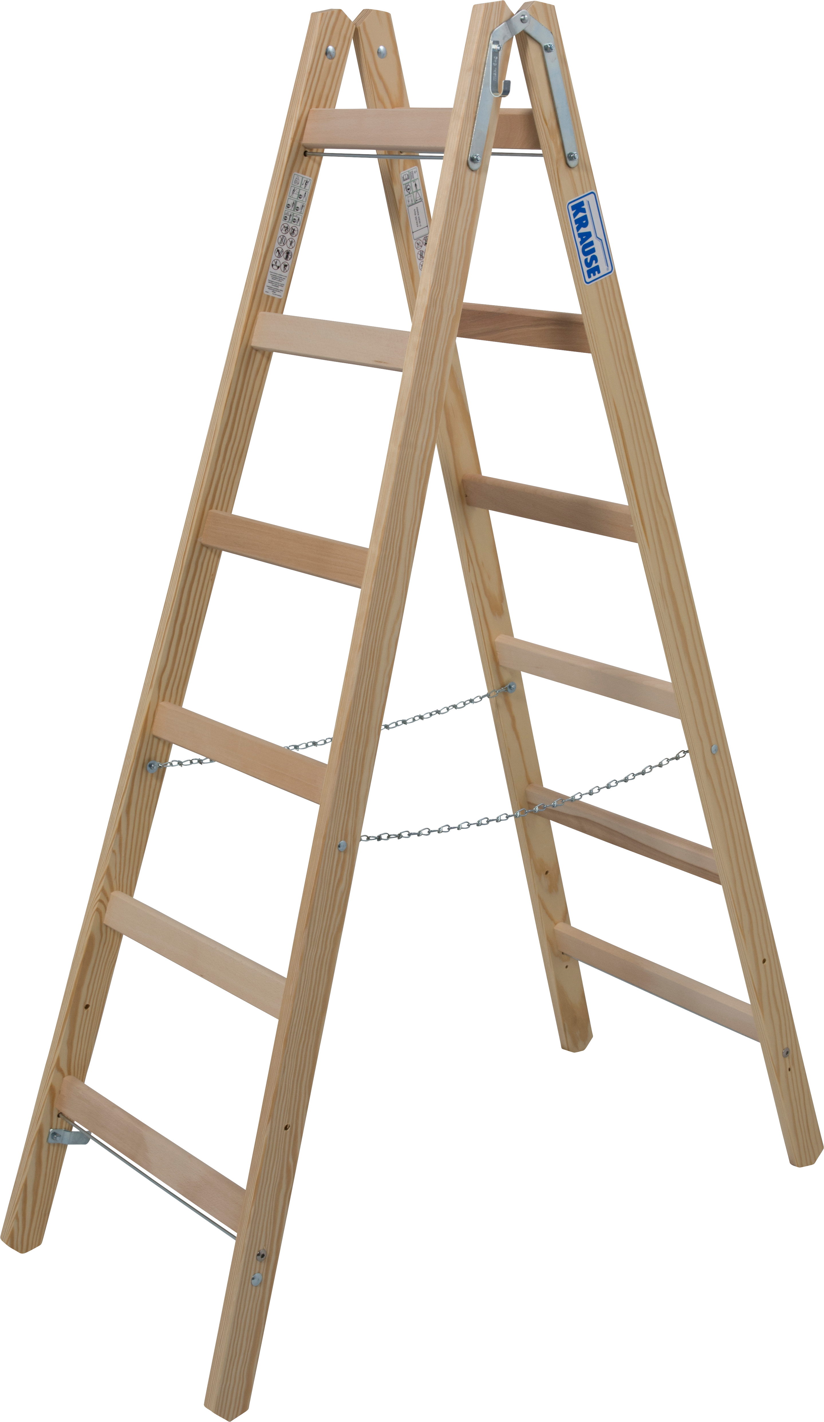 Krause Stabilo Holz Doppelleiter, 2x6 Sprossen Krause Stabilo Holz Doppelleiter, 2x6 Sprossen