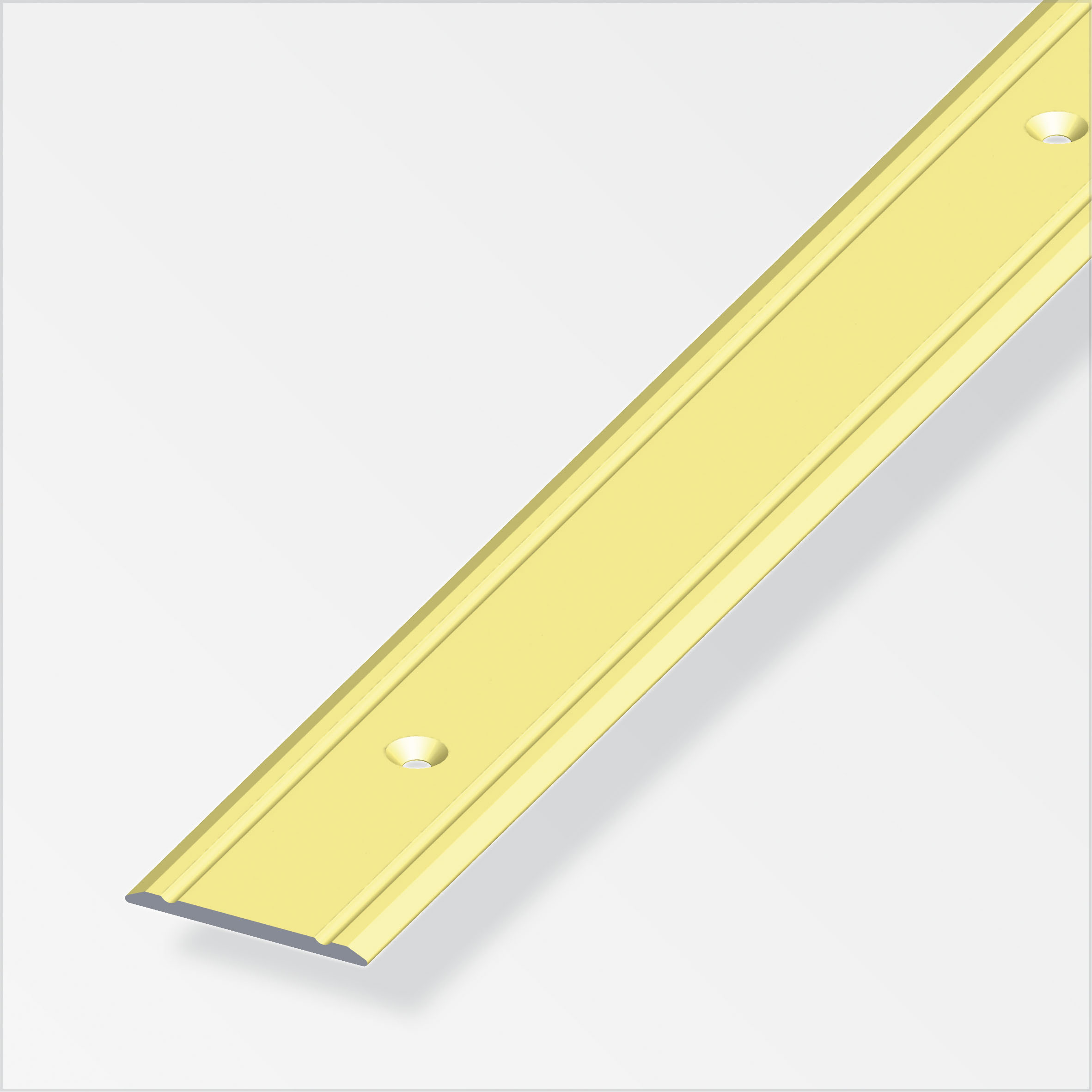 Alfer Übergangs-Profil, 30 x 2 mm, Alu messing