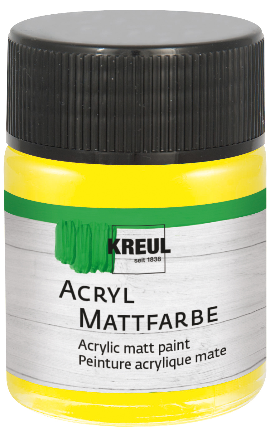 75503_KREUL_AcrylMattfarbe_Gelb_50ml_RGB Mattfarbe