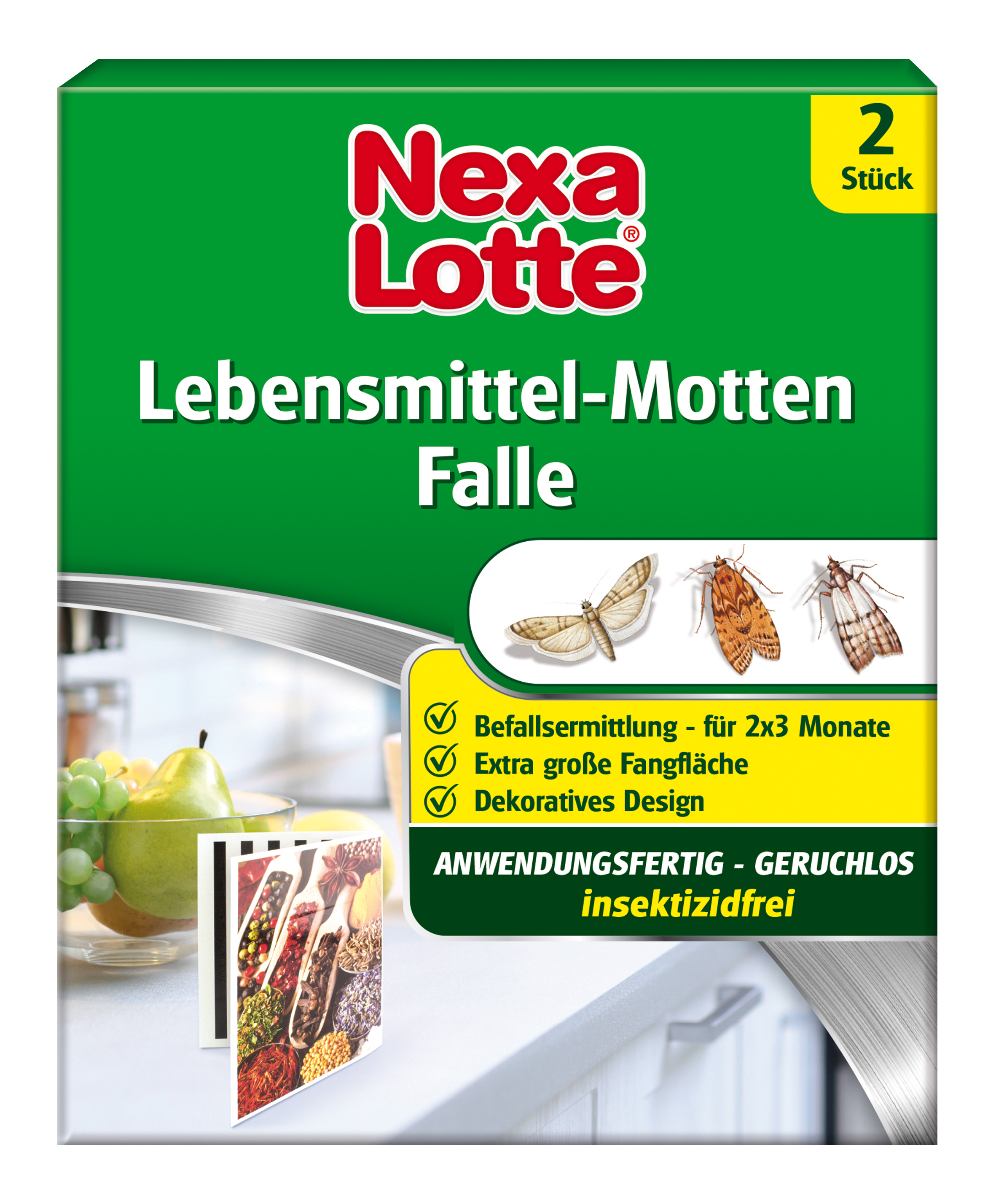 Nexa Lotte Lebensmittelmotten-Falle 2 Stück