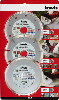 Kwb Diamanttrennscheiben-Set, 125 mm, 3-teilig
