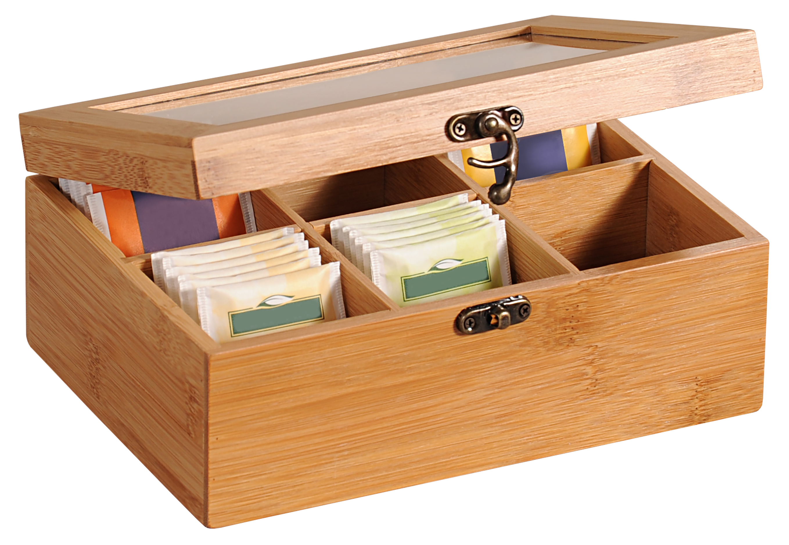 Kesper Teebox, Bambus, FSC,  21,5 x 15 x 8,5 cm  Kesper Teebox, Bambus, FSC,  21,5 x 15 x 8,5 cm