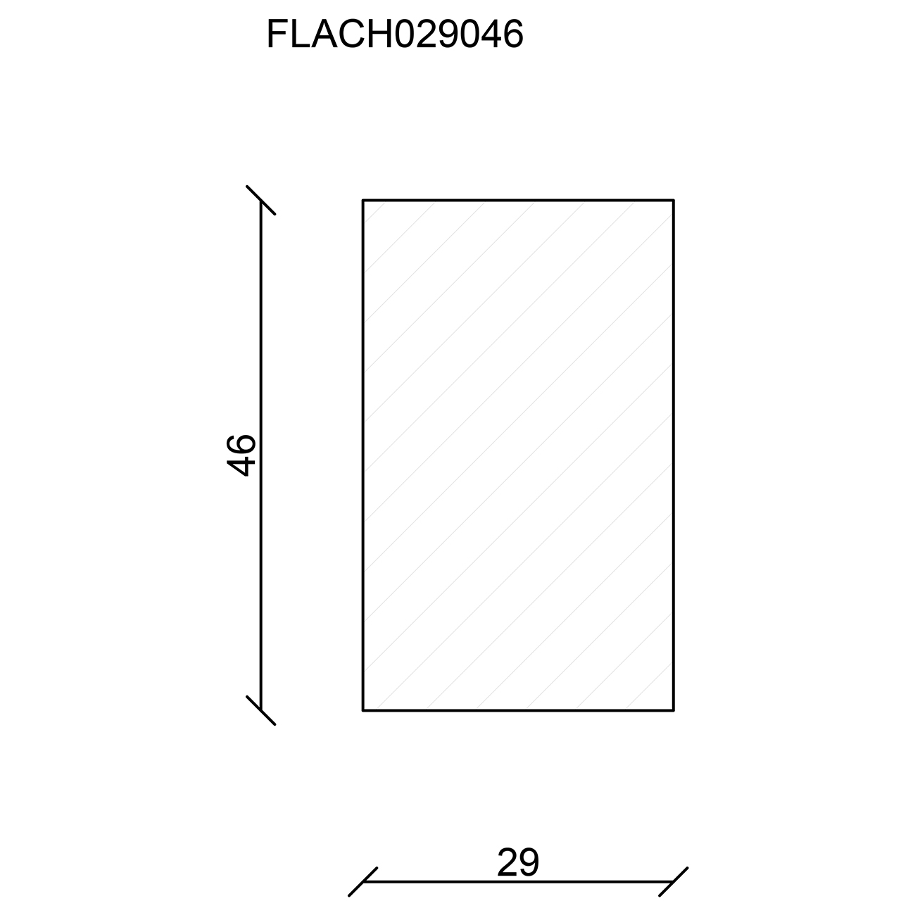 544180-Querschnitt Neuhofer Flachleiste, Fichte/Kiefer astrein roh