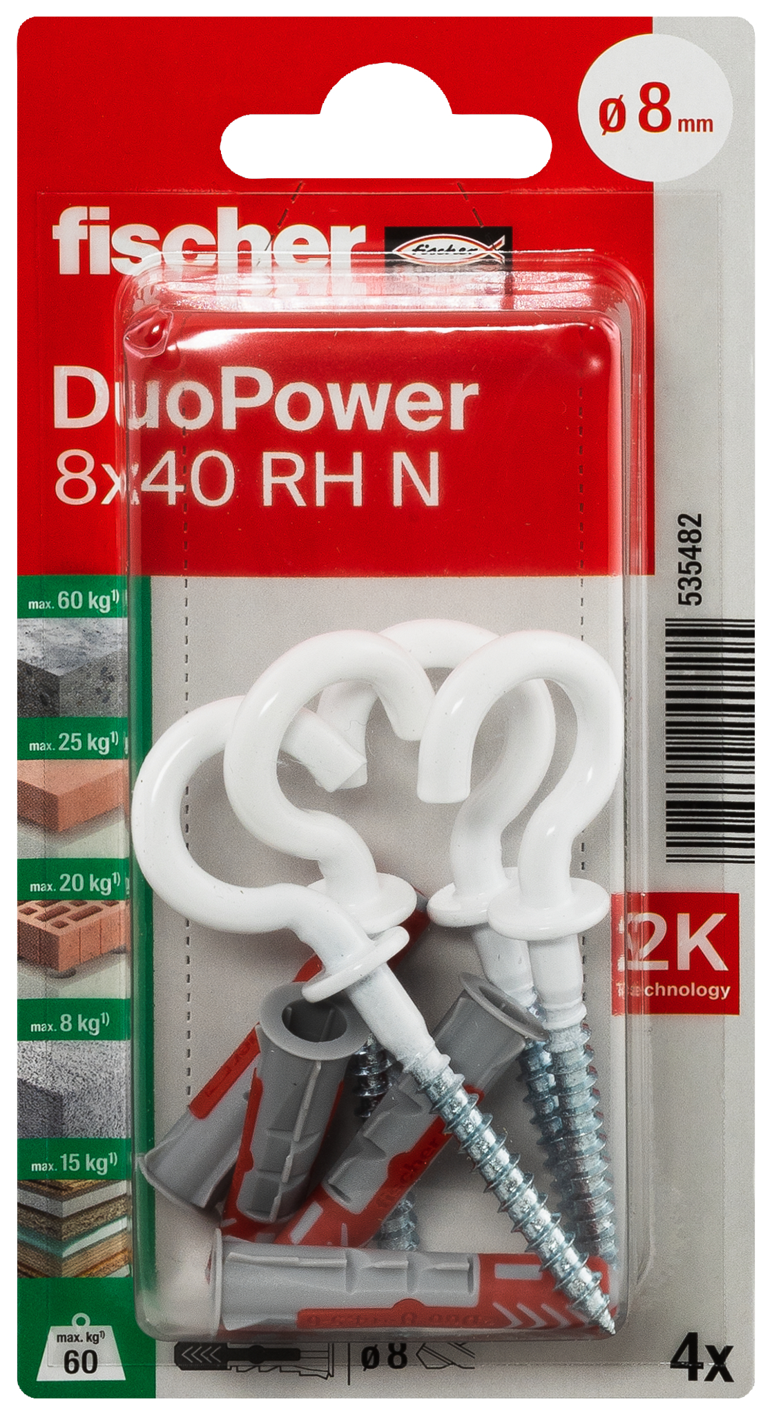 fischer DuoPower Universaldübel 8 x 40 RH N K (4)