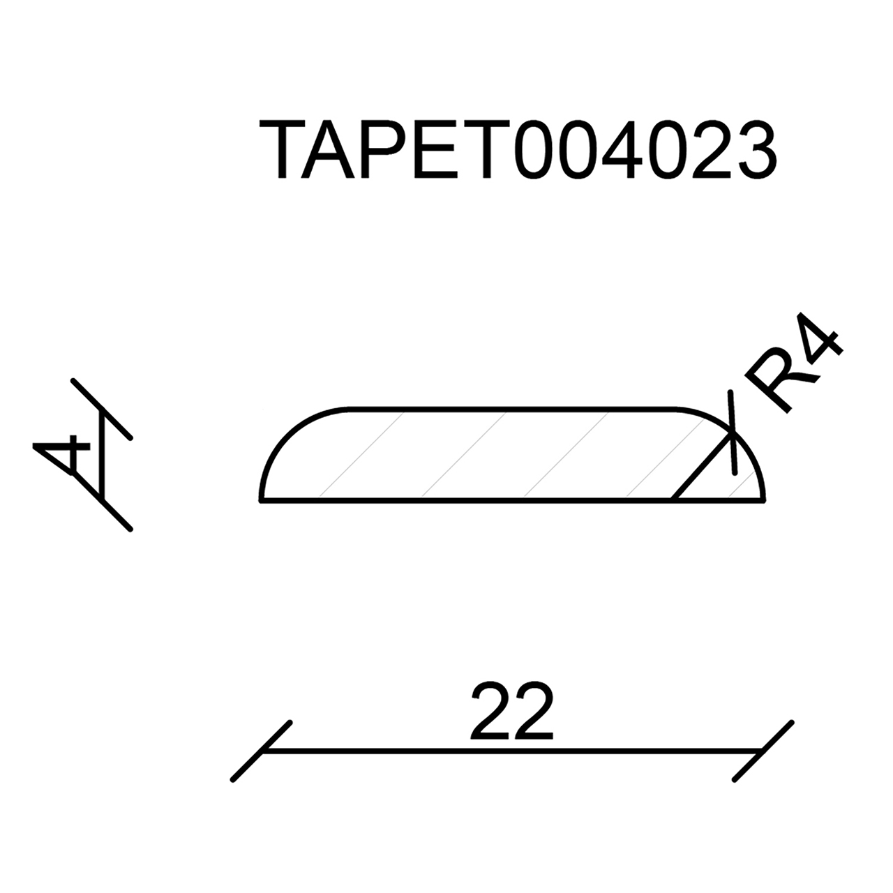 544244-Querschnitt Neuhofer Tapetenleiste, Fichte/Kiefer astrein roh