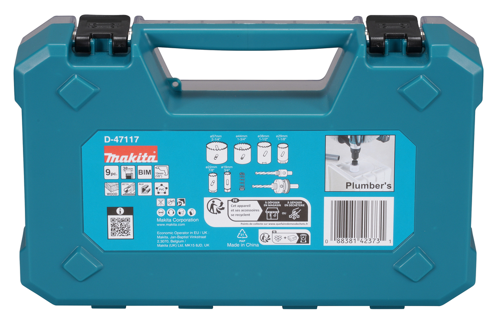 Makita Lochsägen-Set Sanitär, 9-tlg.