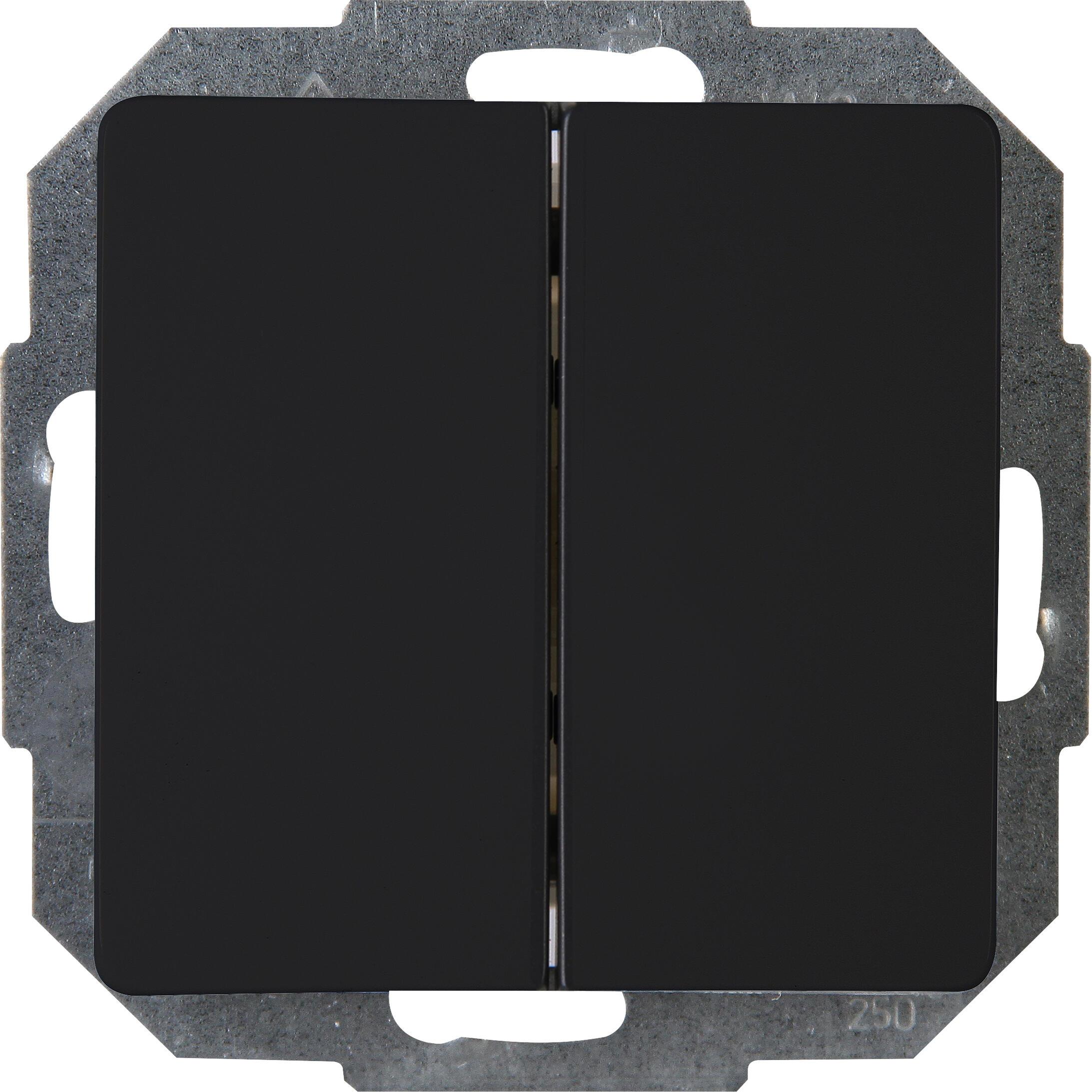 Kopp PARIS Serienschalter, schwarz matt Kopp PARIS Serienschalter, schwarz matt