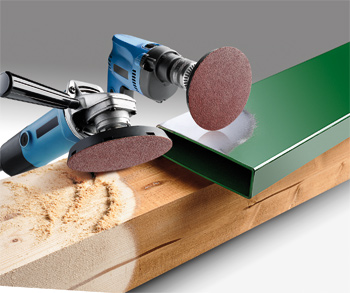 487320-600 Kwb Klett-Schleifscheiben, 115 mm, K80