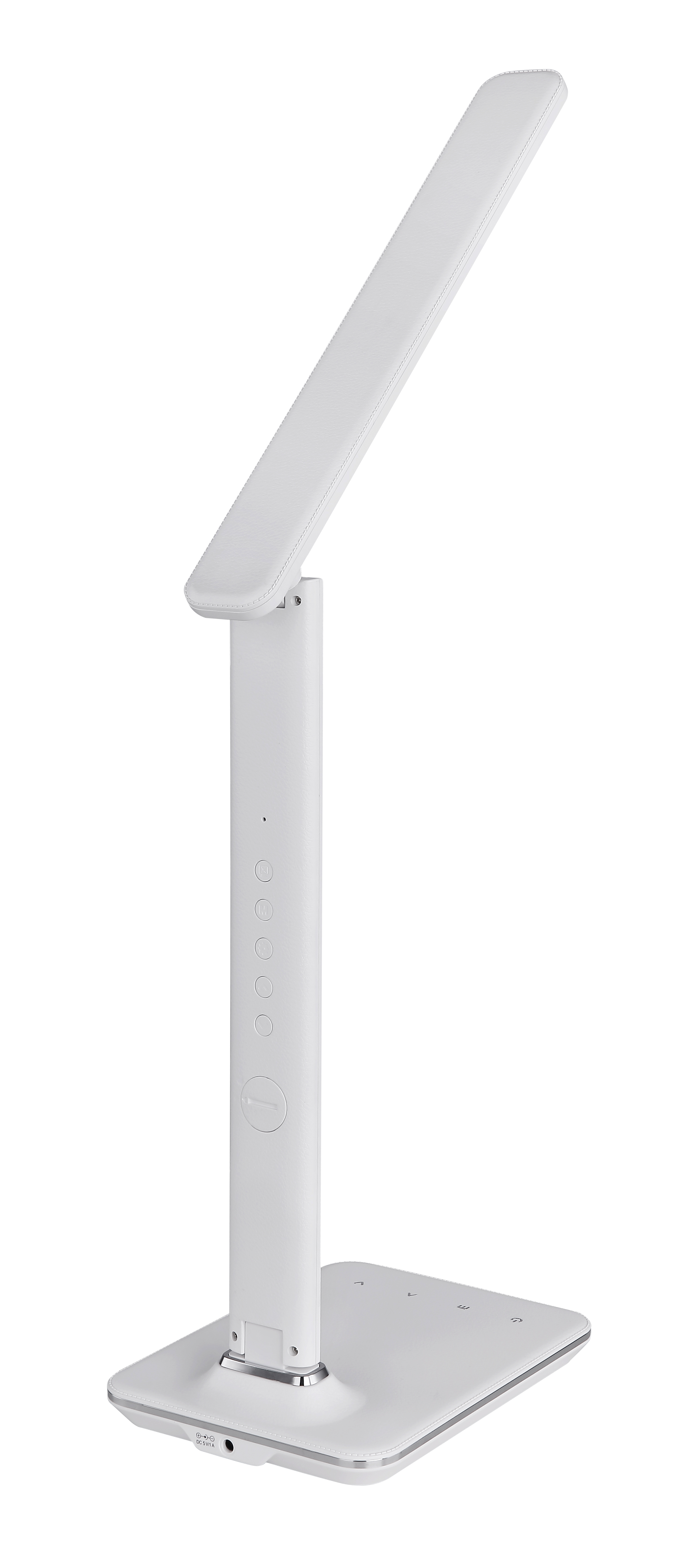 GLOBO TISCHLEUCHTE 7W WEISS  LEDER TOUCHDIMMER ANZEIGE