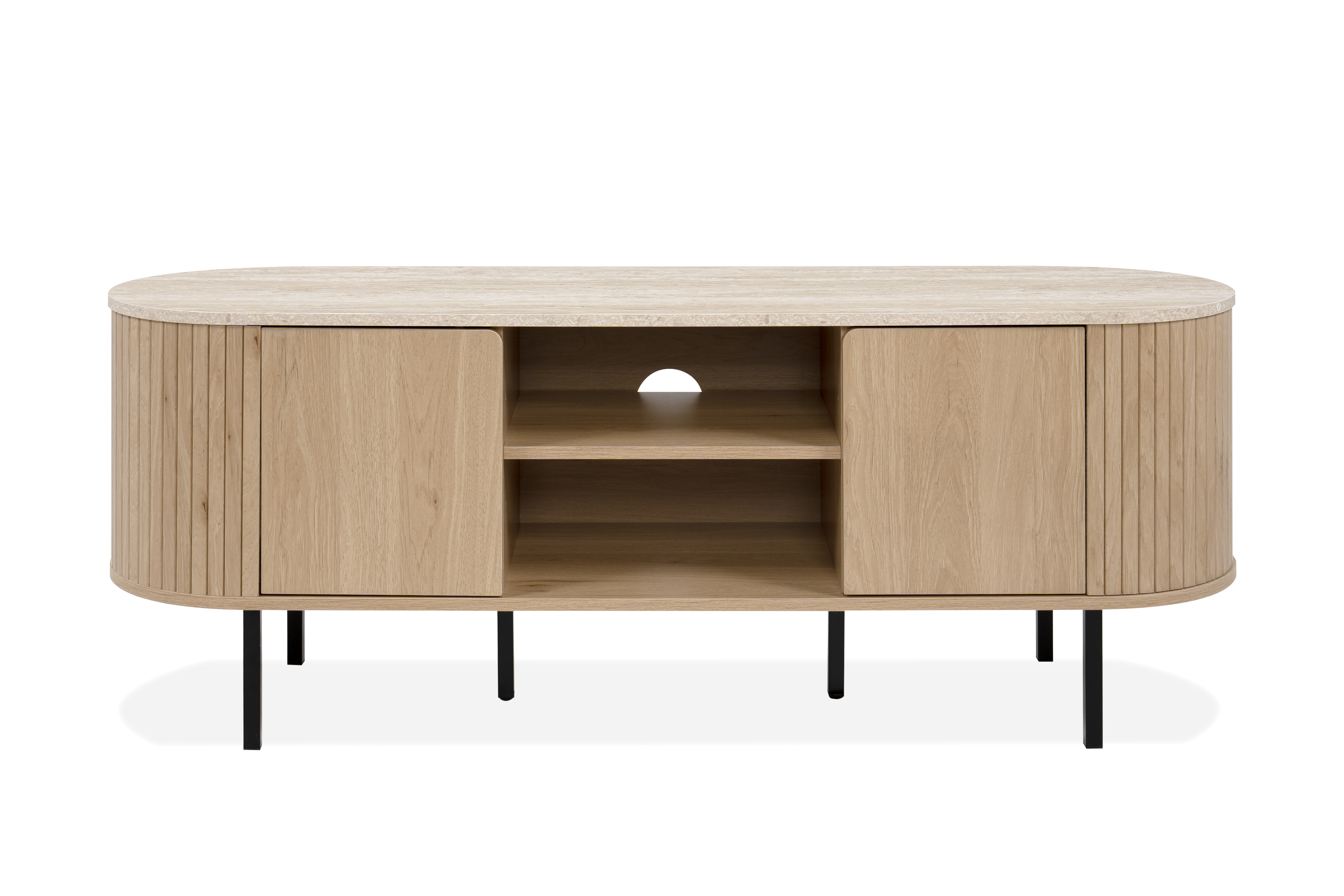 Finori TV-Board Fabia 56A, Dekor Travertin/Dekor Eiche