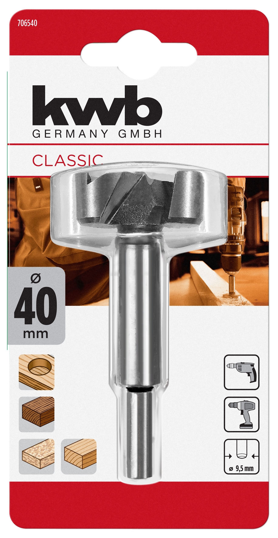 Kwb Forstnerbohrer 40 mm SB Kwb Forstnerbohrer 40 mm SB