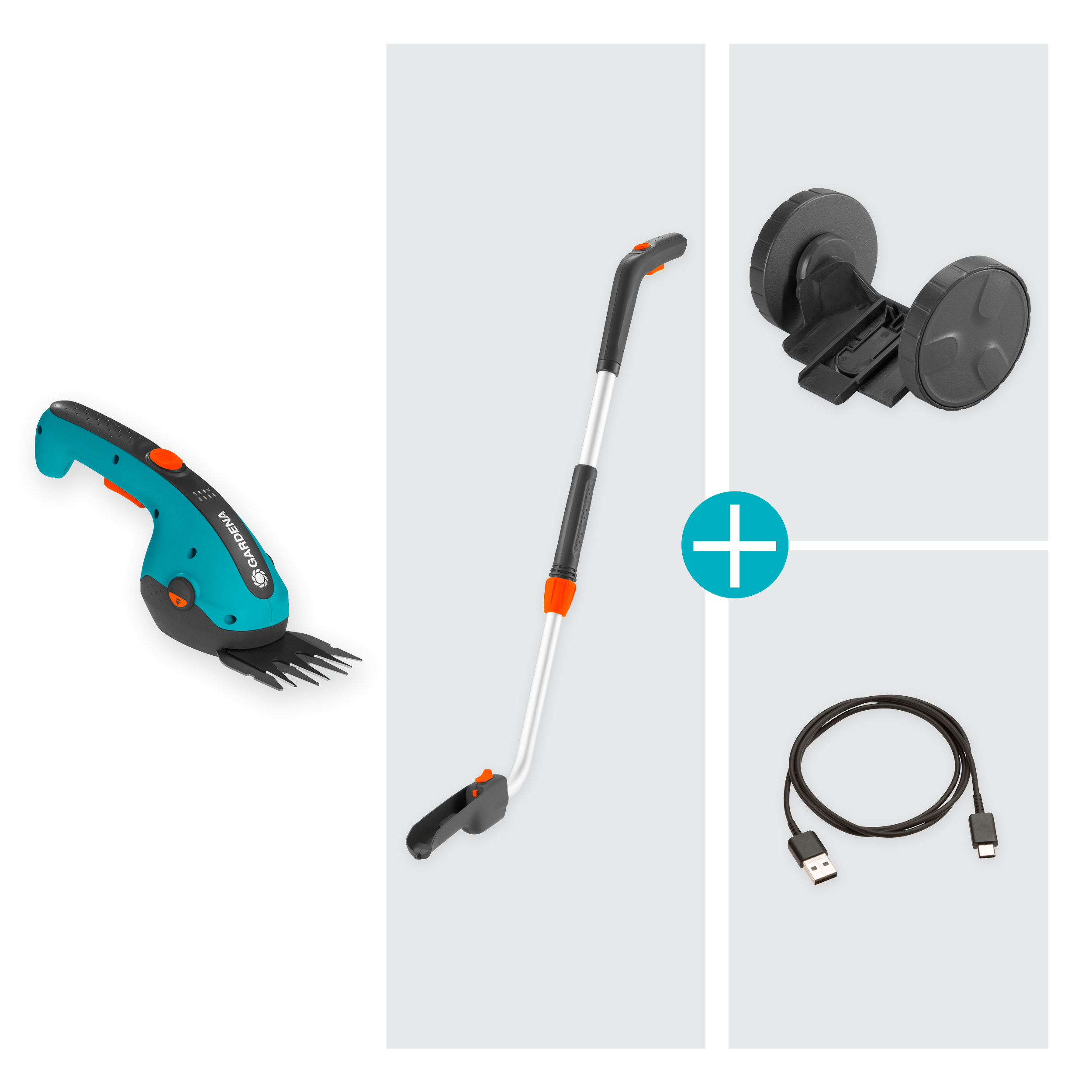 Gardena Set Akku-Grasschere ClassicCut Li Gardena Set Akku-Grasschere ClassicCut Li