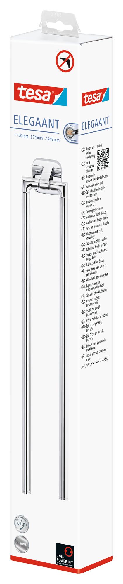 tesa_ELEGAANT_404320000000_LI490_right_pa tesa Elegaant Handtuchhalter, zweiarmig