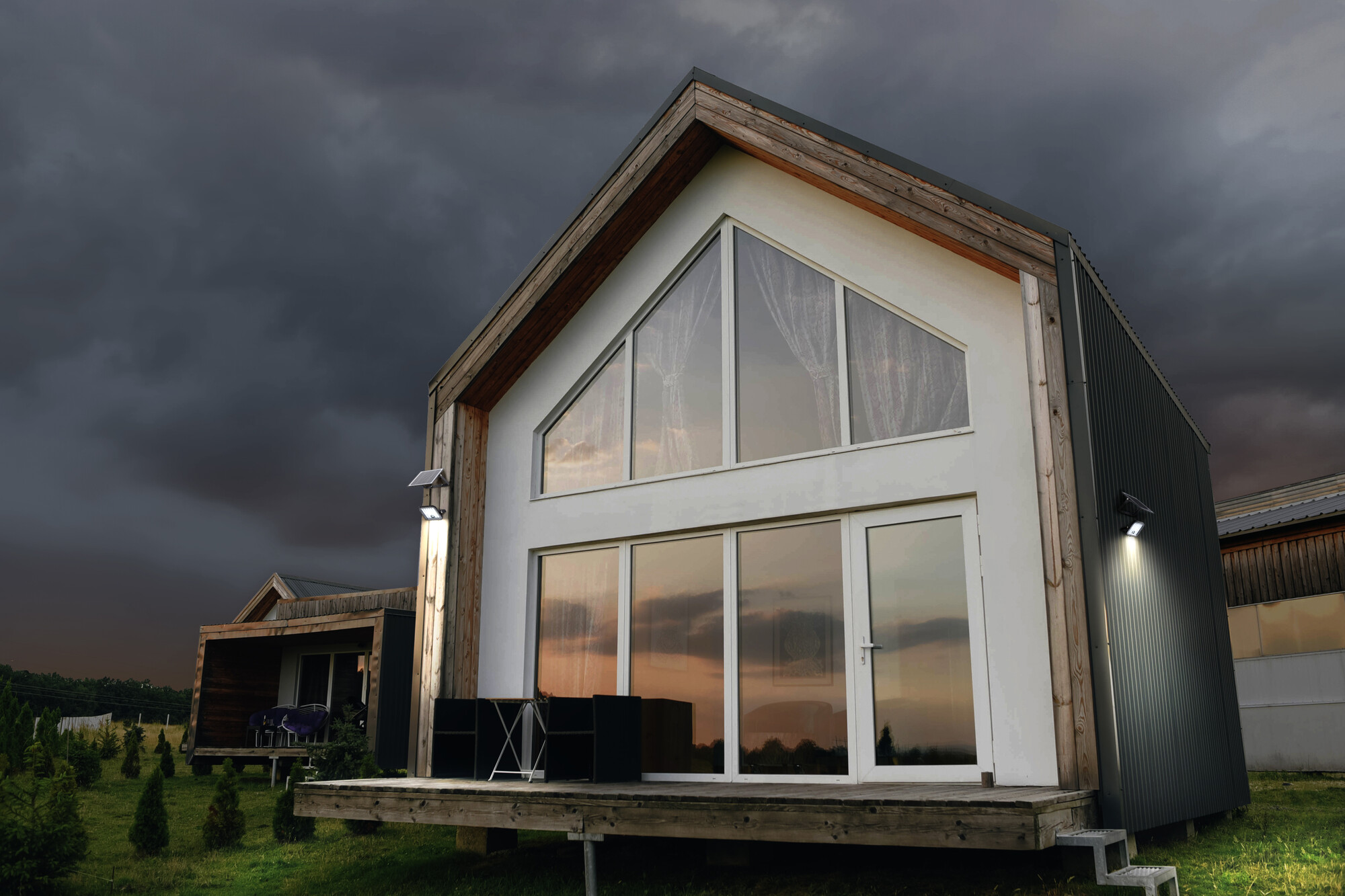 Osram LED-Solar-Außenleuchte Endura, schwarz, 10W