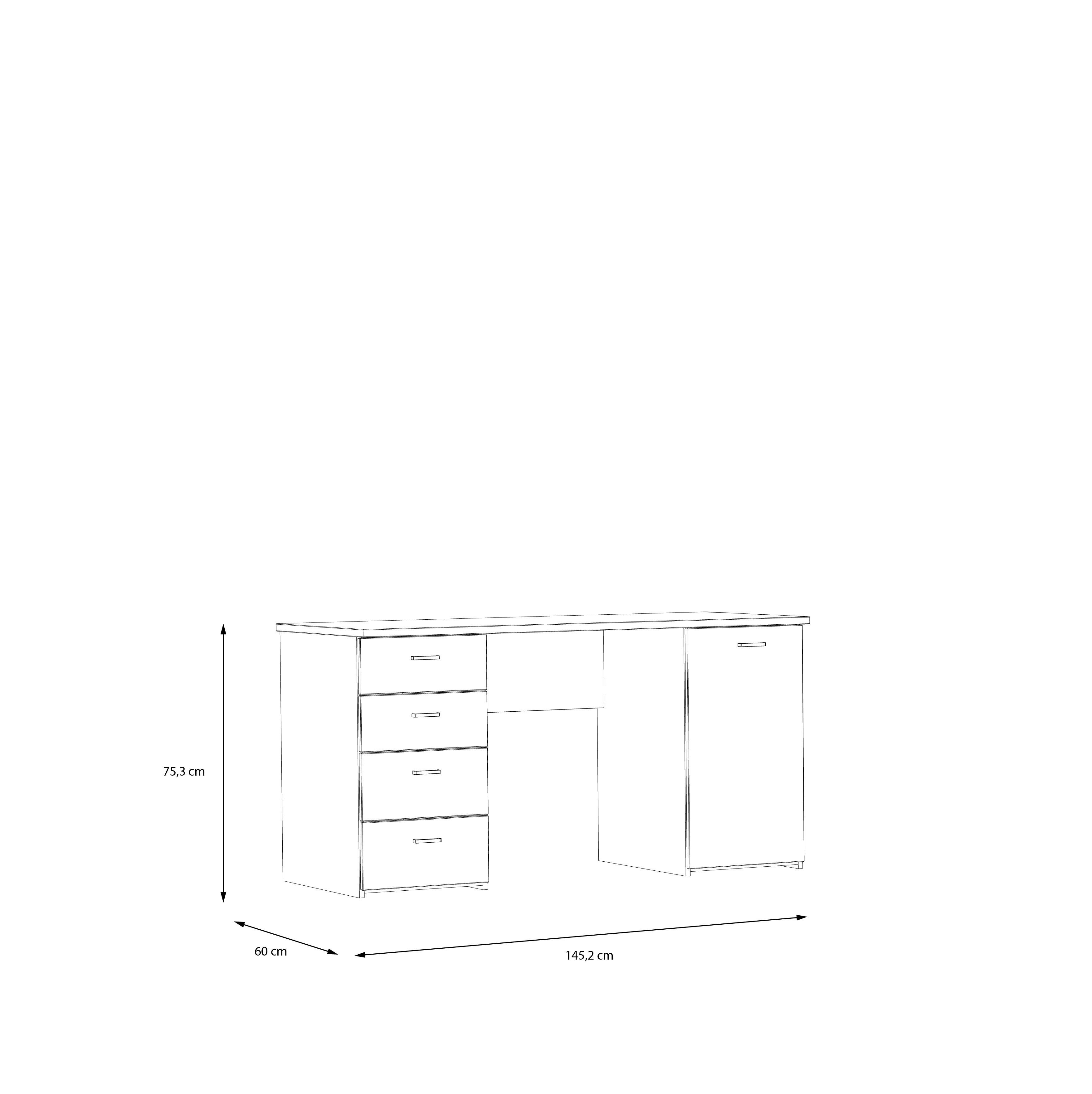 Forte Schreibtisch GOLDSBORO Forte Schreibtisch GOLDSBORO