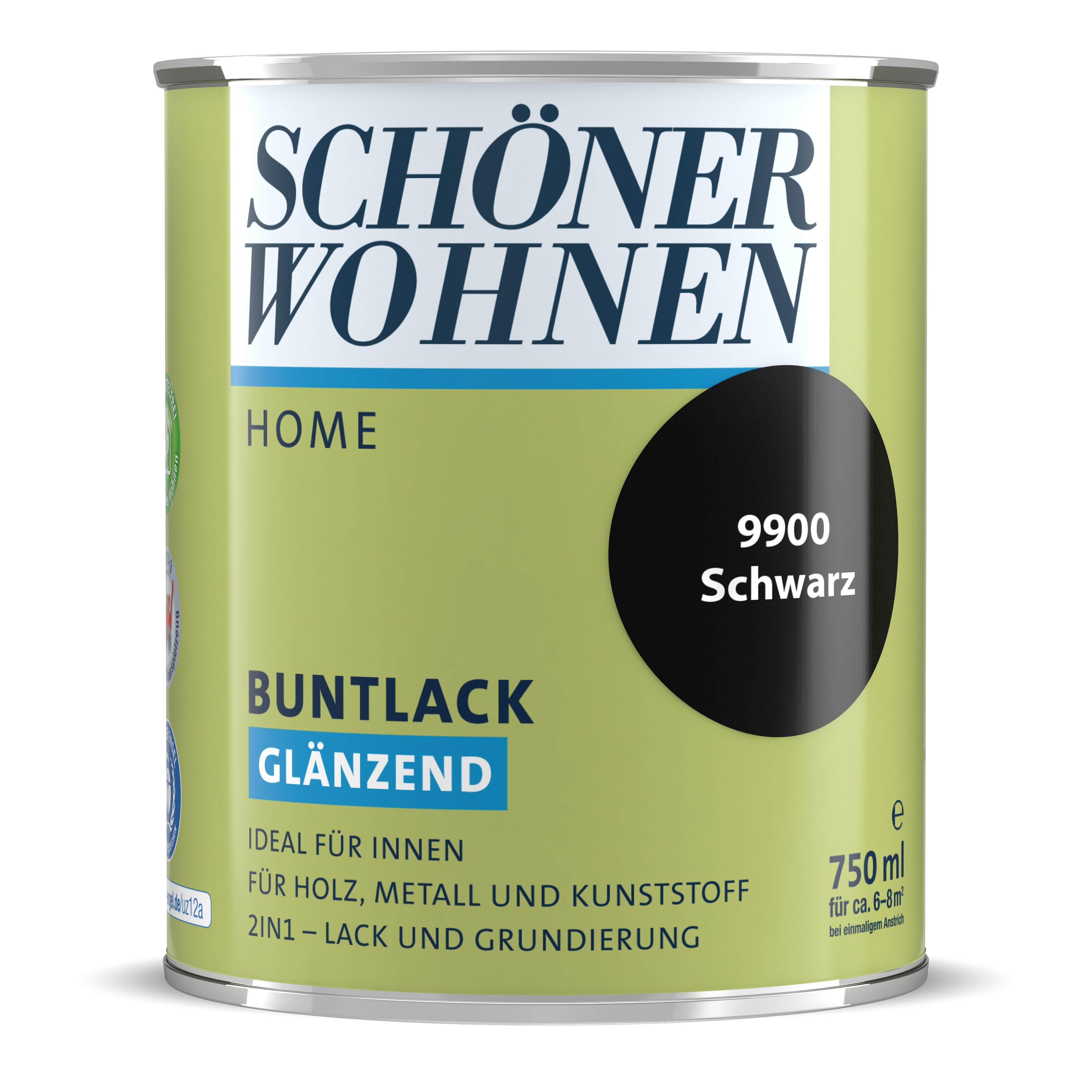 SW_2448-0750-9900 Schöner Wohnen Home Buntlack, glänzend, schwarz