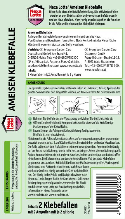 Nexa Lotte Ameisen Klebefalle, 2 Stück Nexa Lotte Ameisen Klebefalle, 2 Stück