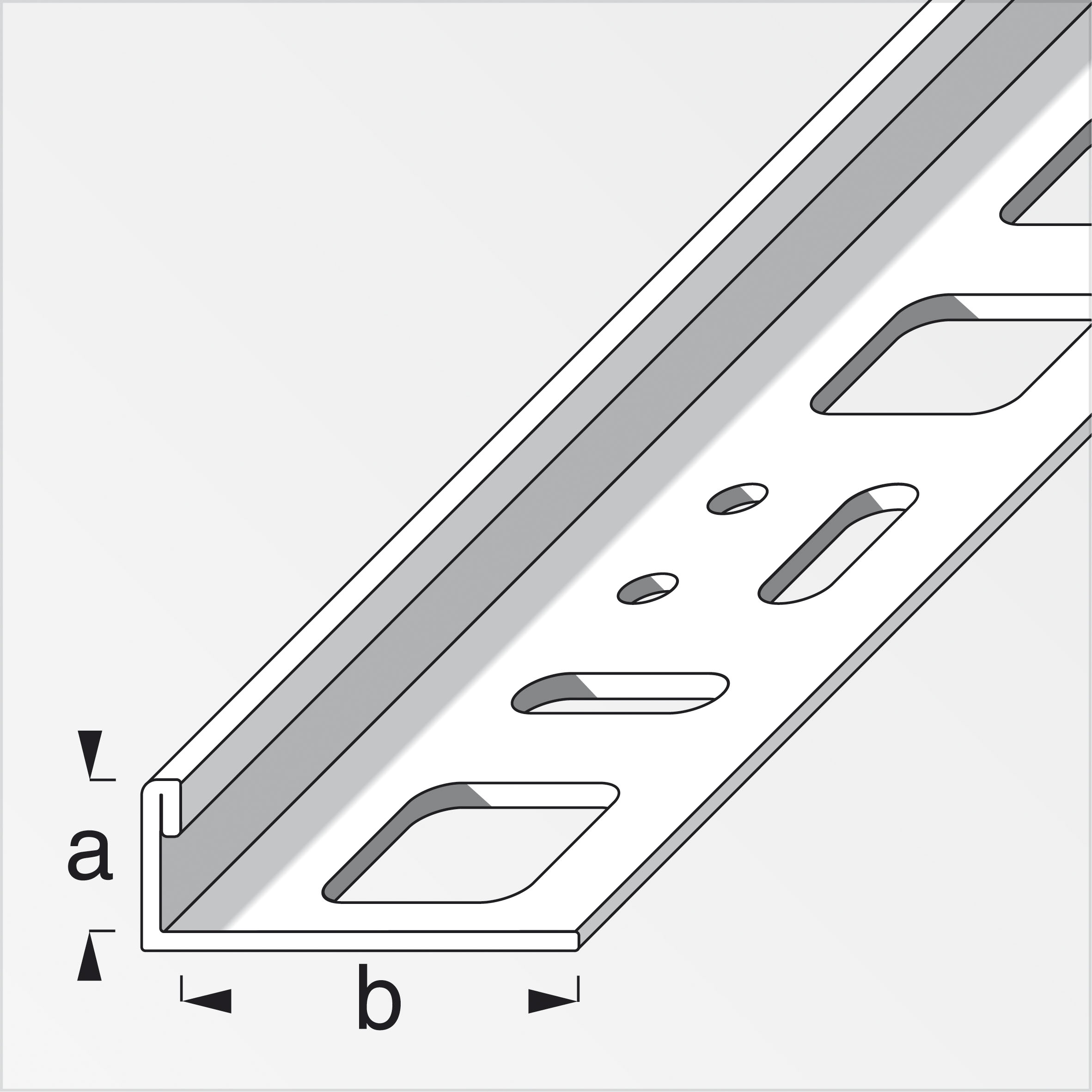 Alfer Fliesen-Standard-Profil 12, 5 mm, edelstahl gebürstet