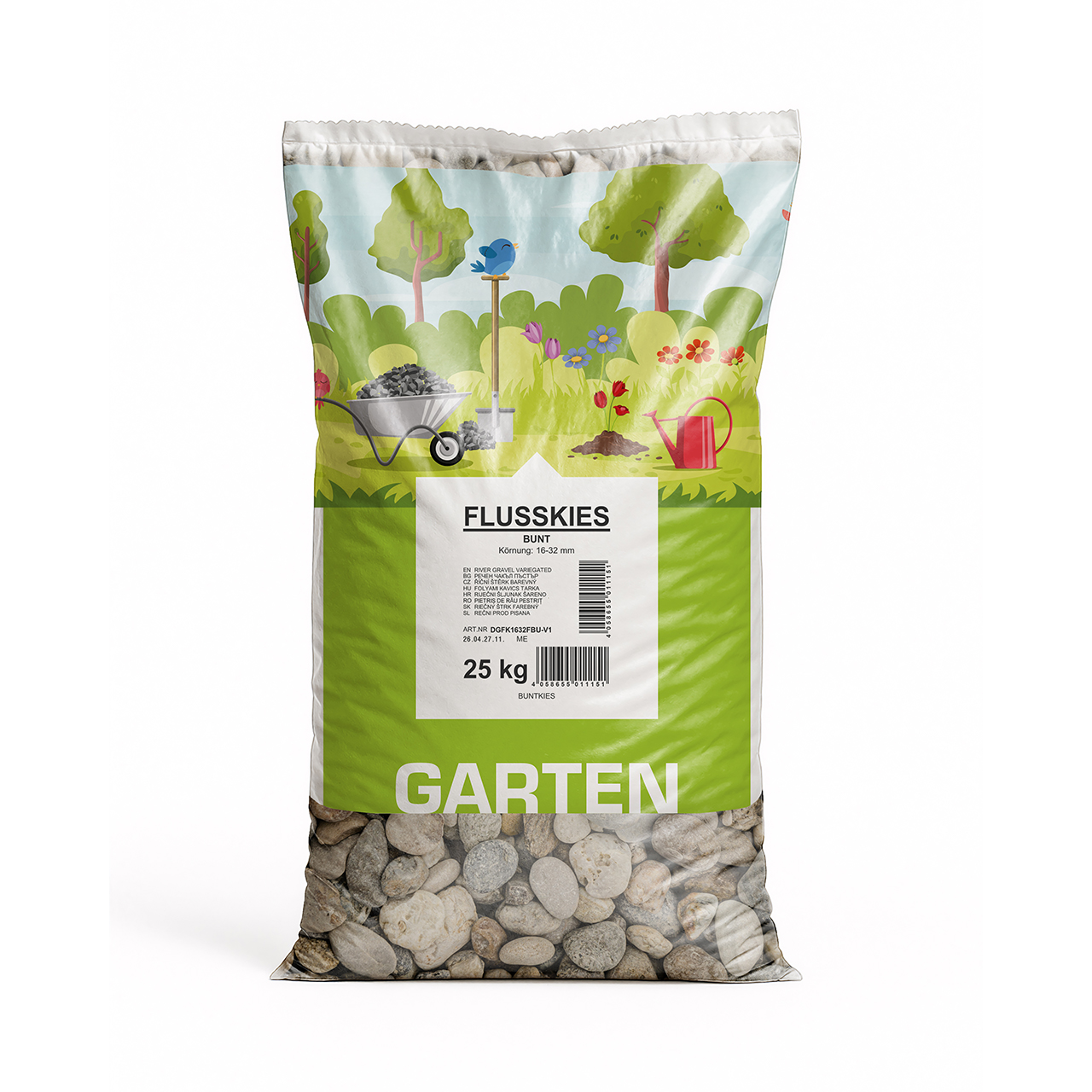 Min2C Flusskies 16-32, bunt, 25 kg