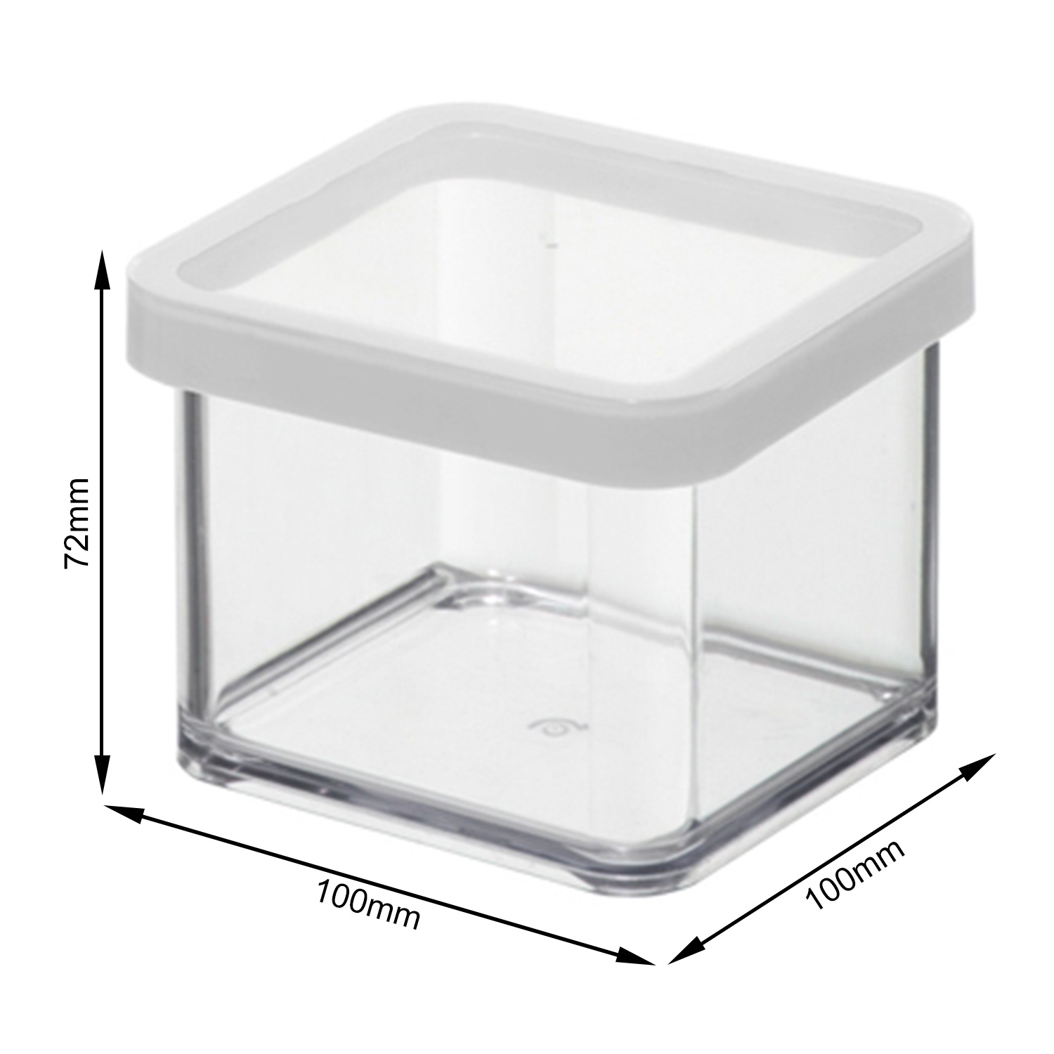 Rotho Premium Dose LOFT quadratisch, 0,5 L