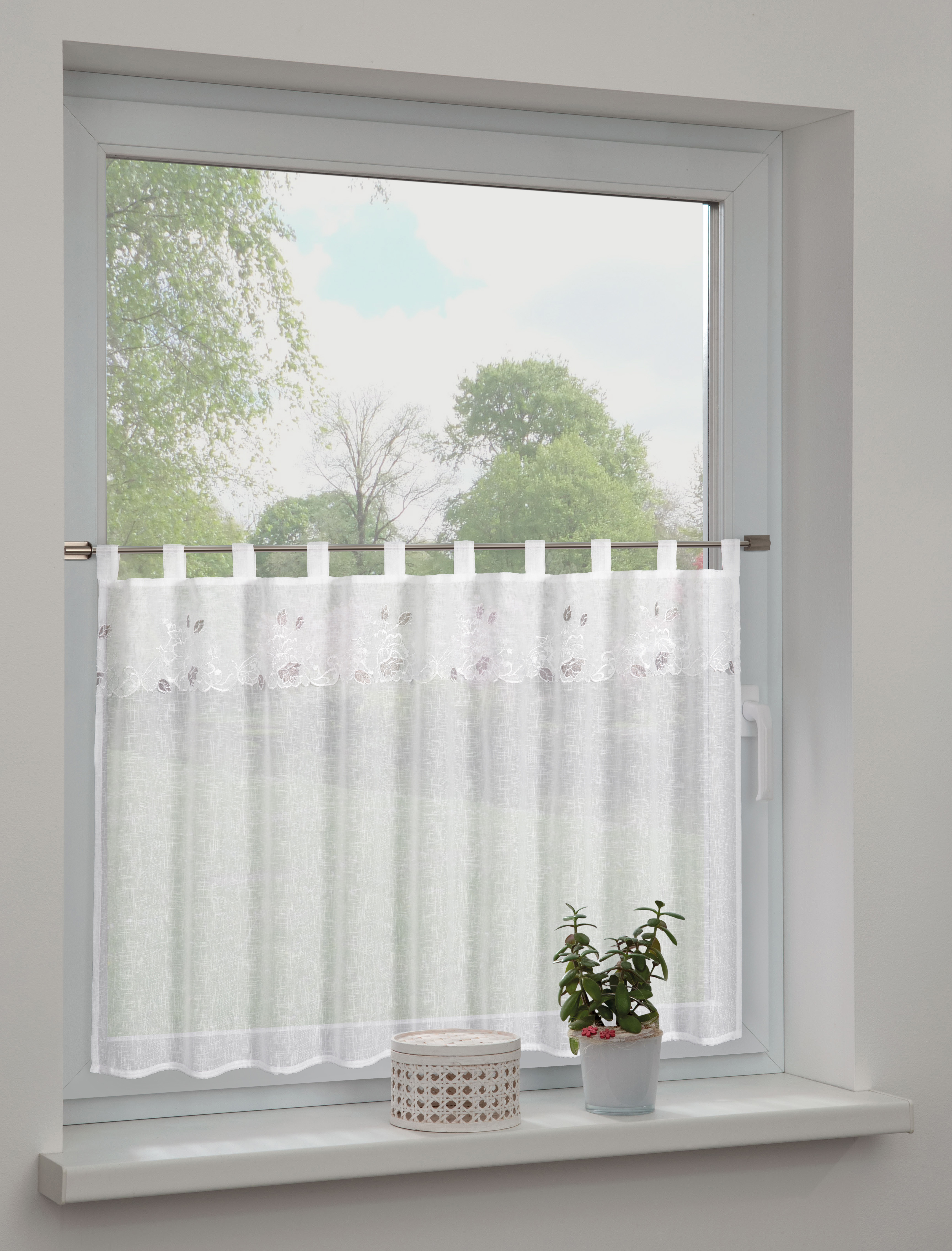 Sehlbach Fertiggardine weiß, 135 x 75 cm Sehlbach Fertiggardine weiß, 135 x 75 cm
