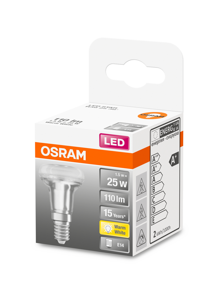 4058075433243_Packaging_image OSRAM LEUCHTMITTEL LED STAR R39 1,5W/827 E14