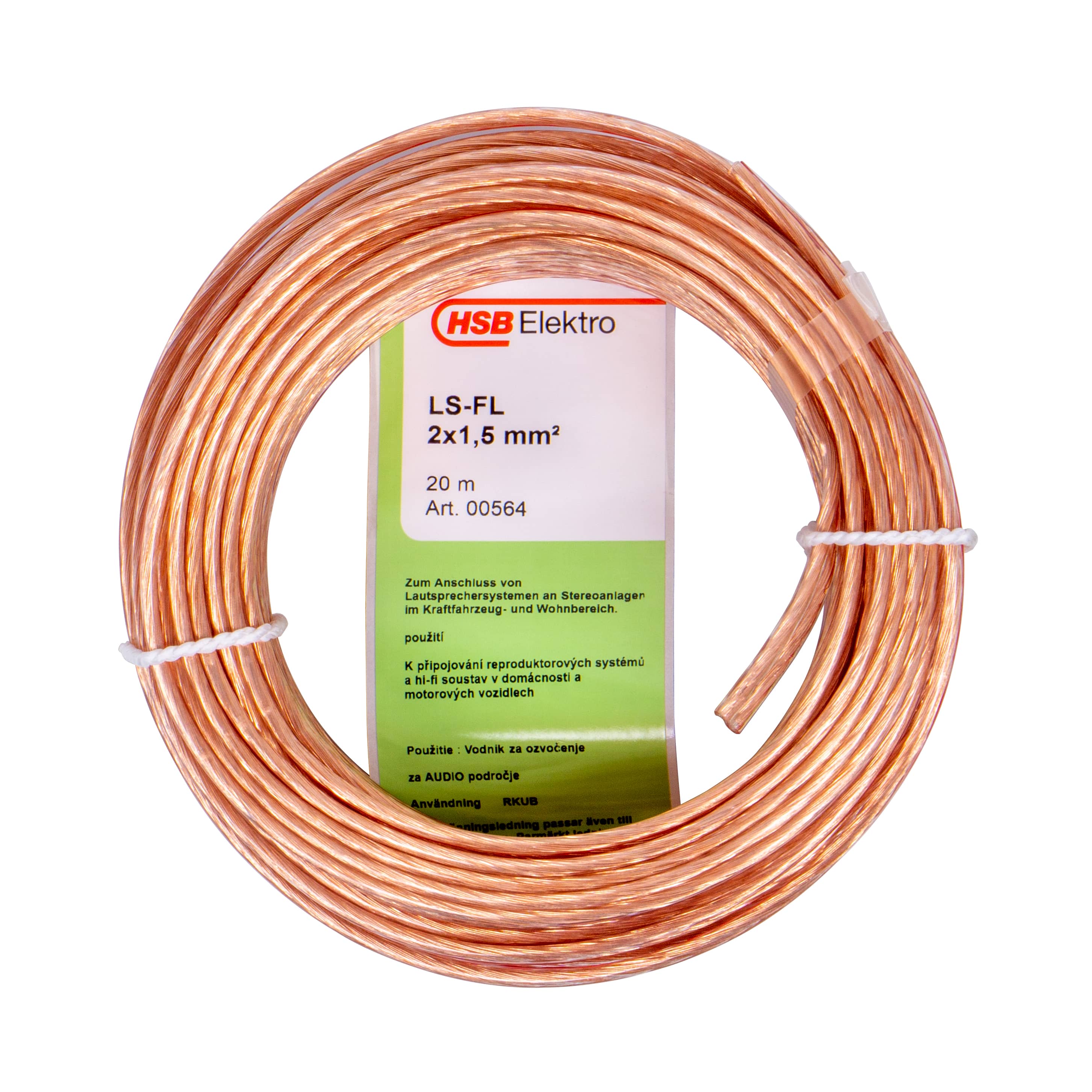 380896b7txSkD20DQ3K LAUTSPRECHERLEITUNG H03VH-H 2X1,5MM²,20M,