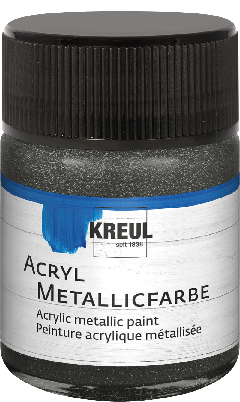 Kreul Acryl Metallicfarbe Anthrazit, 50 ml Kreul Acryl Metallicfarbe Anthrazit, 50 ml