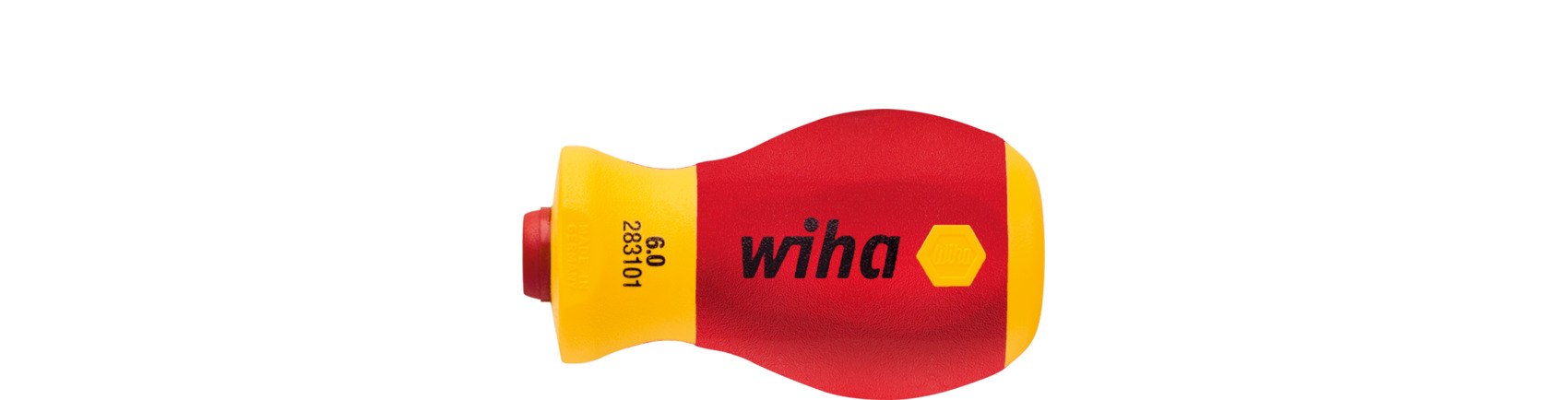Wiha Schraubendreher mit Bithalter Set SoftFinish® electric slimVario®, Stubby 4-teilig